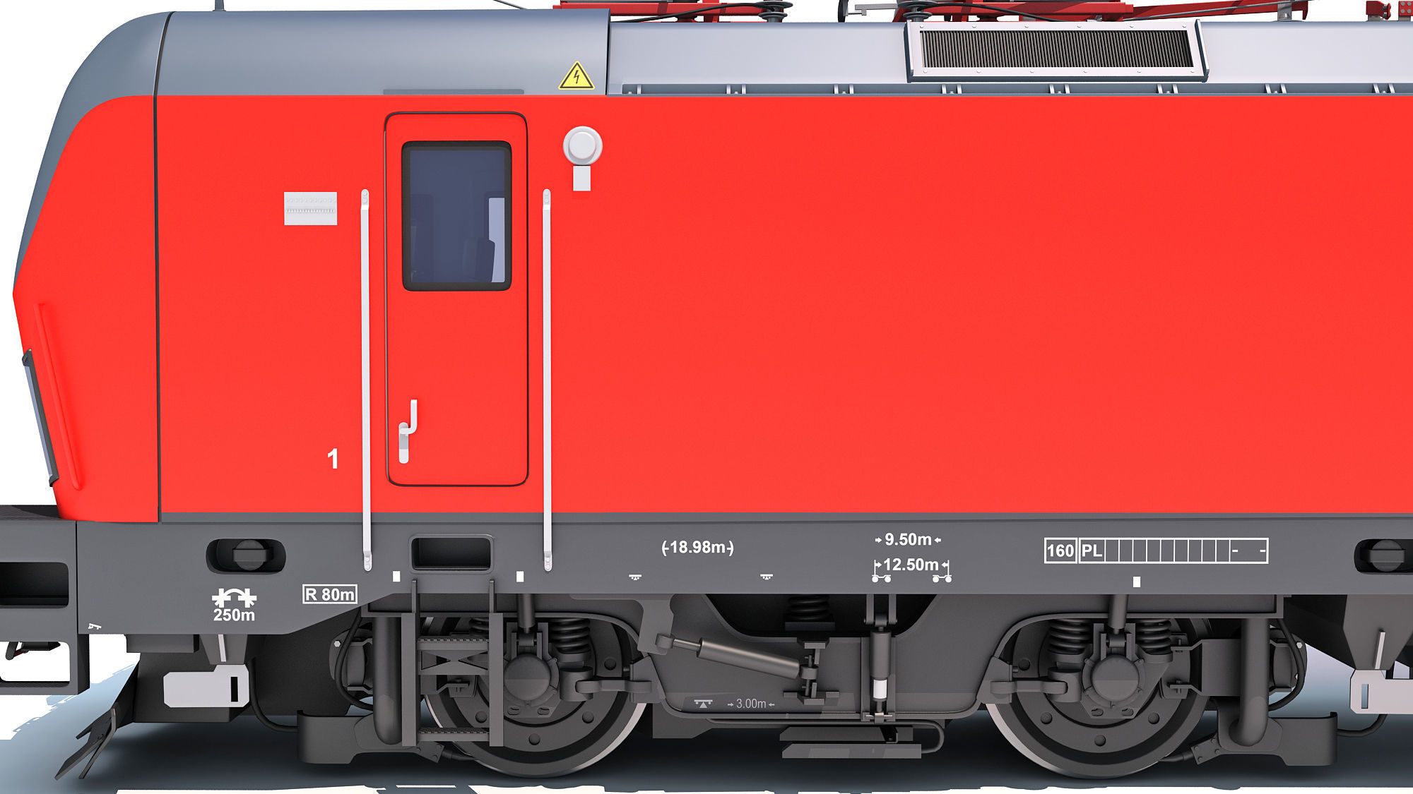 Siemens Vectron Locomotive Austrian Railways 3D model_12