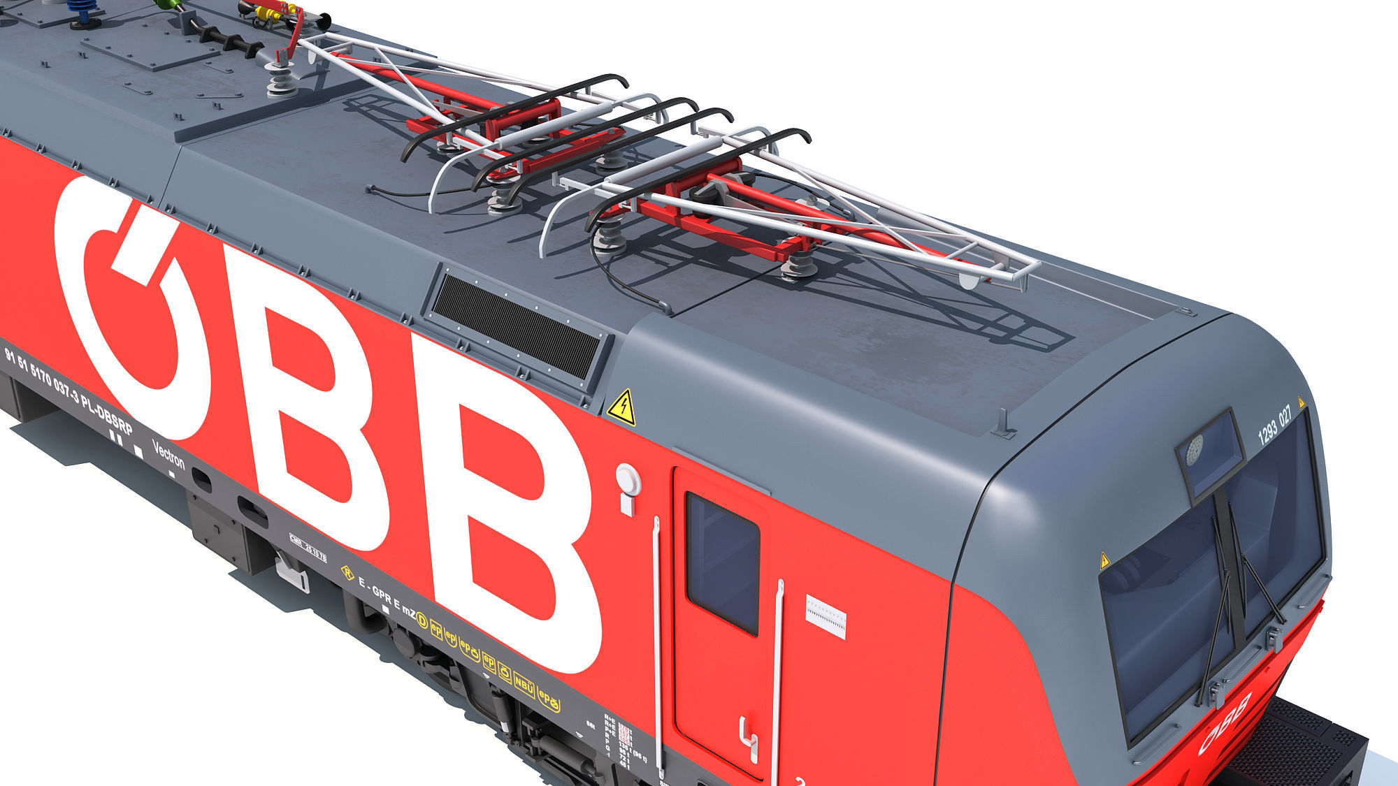 Siemens Vectron Locomotive Austrian Railways 3D model_15