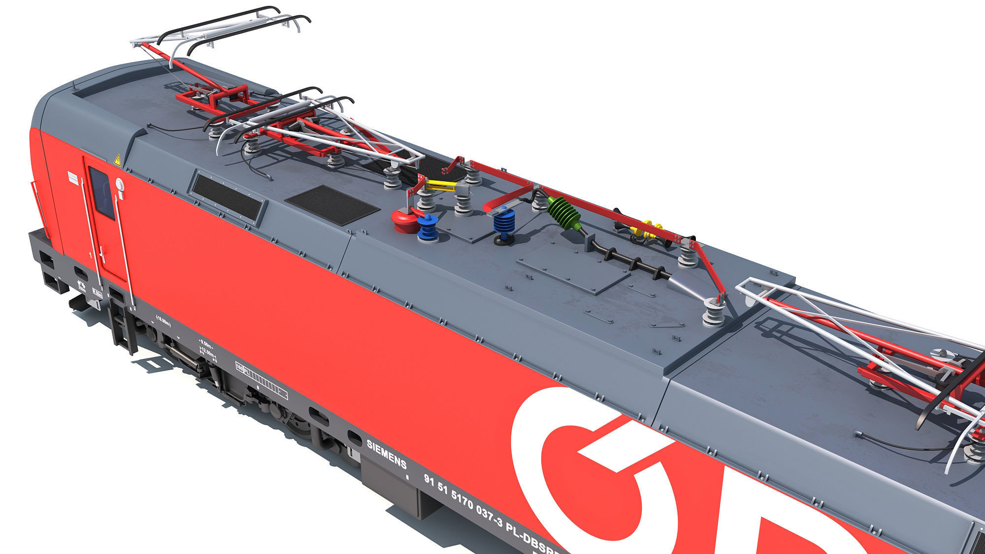 Siemens Vectron Locomotive Austrian Railways 3D model_16