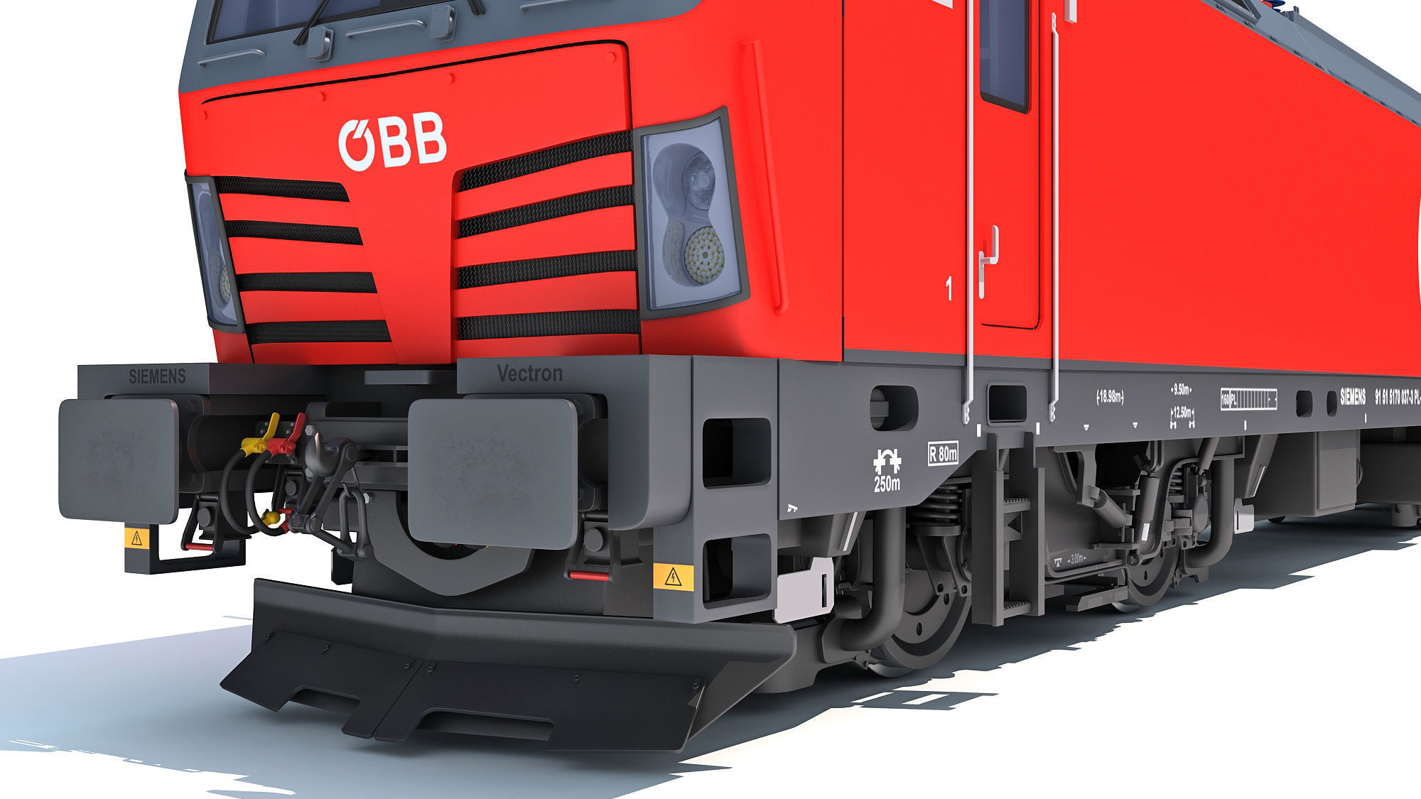 Siemens Vectron Locomotive Austrian Railways 3D model_9