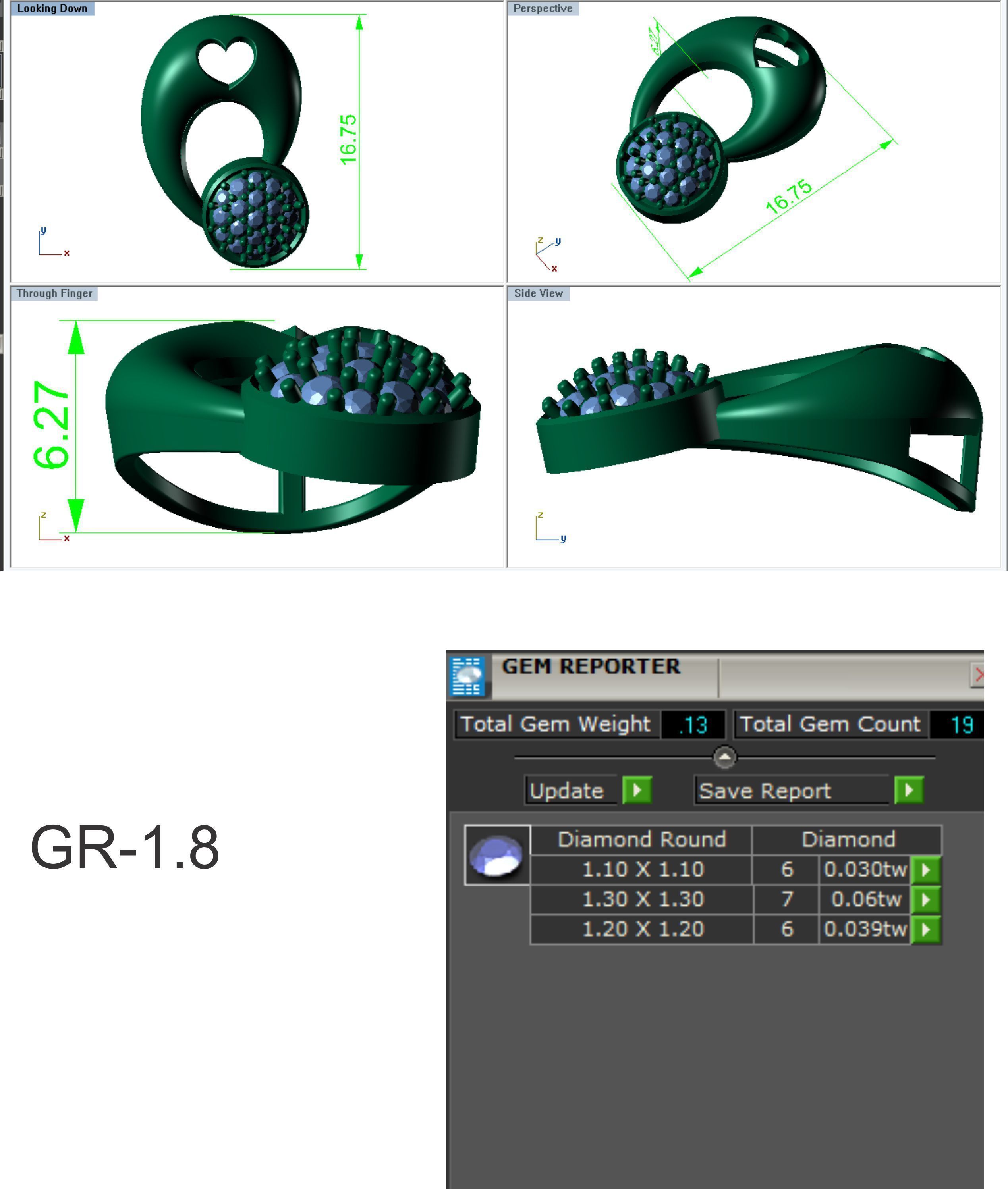 Women pendant 3dm render detail 3D print model 3D print model_6