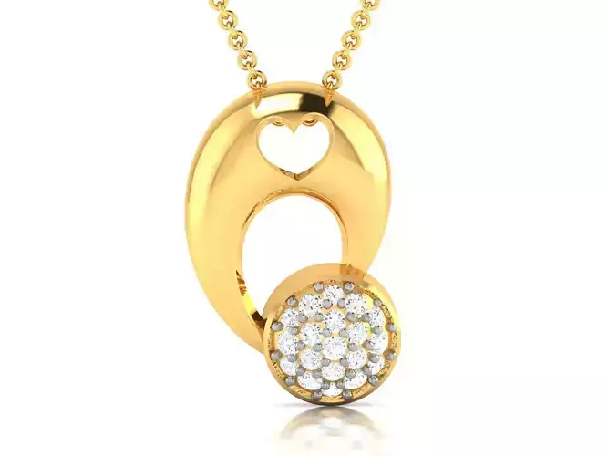 Women pendant 3dm render detail 3D print model