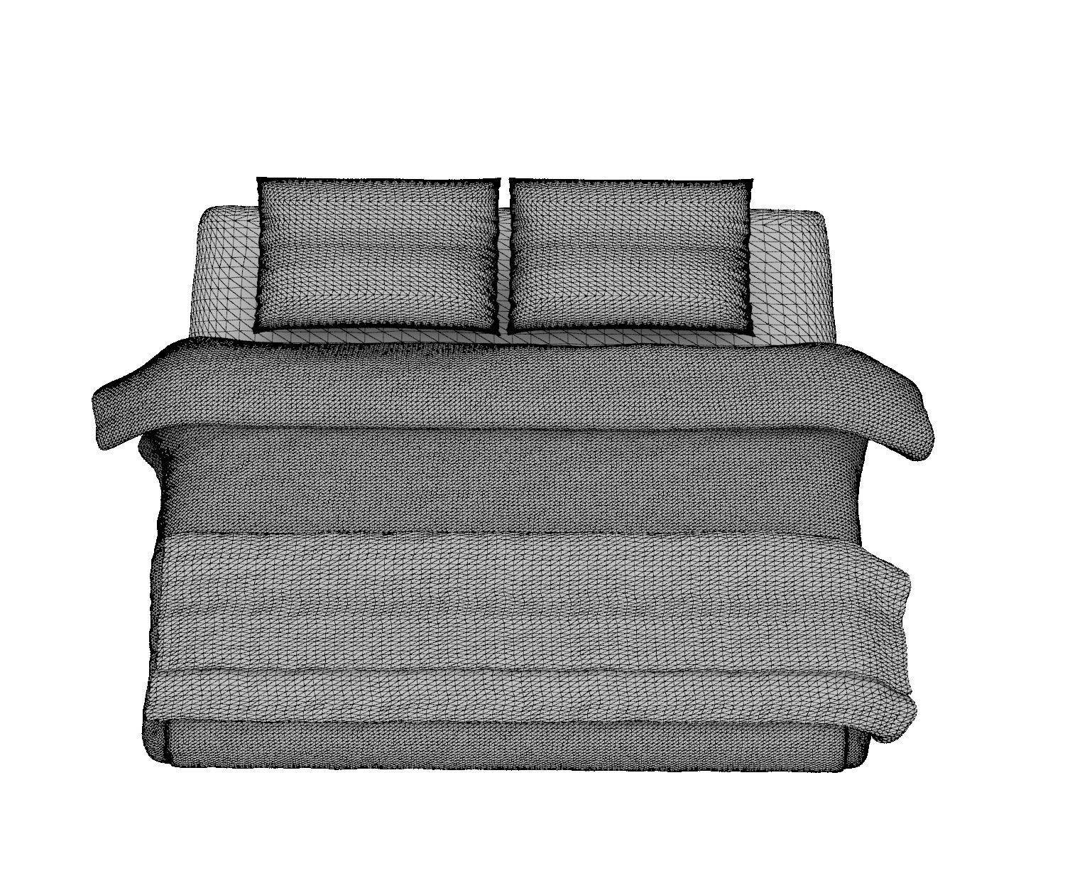 BED COLLECTION 1 with floral pattern 3D model_15