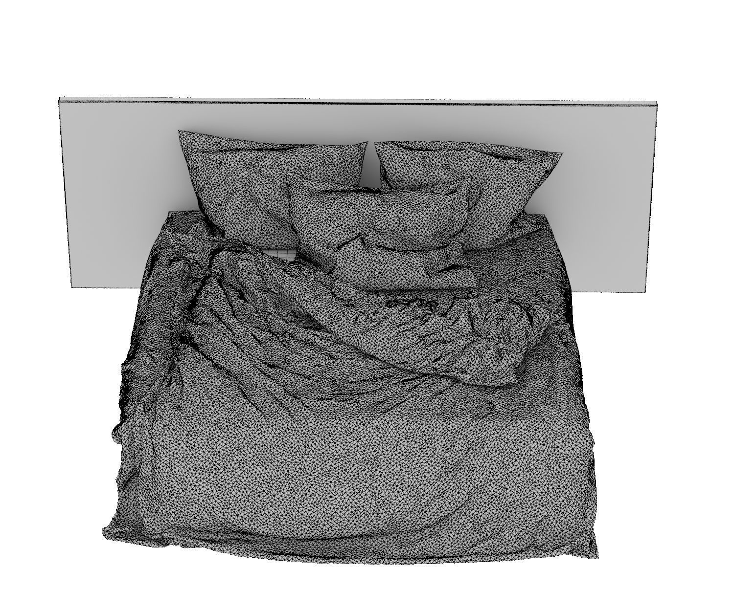 BED COLLECTION 1 with floral pattern 3D model_21