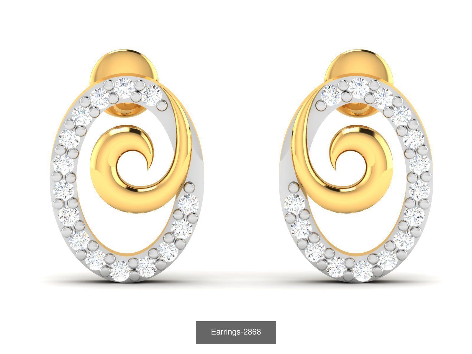 97 LIGHT WT EARRINGS 3D Model Collection_25