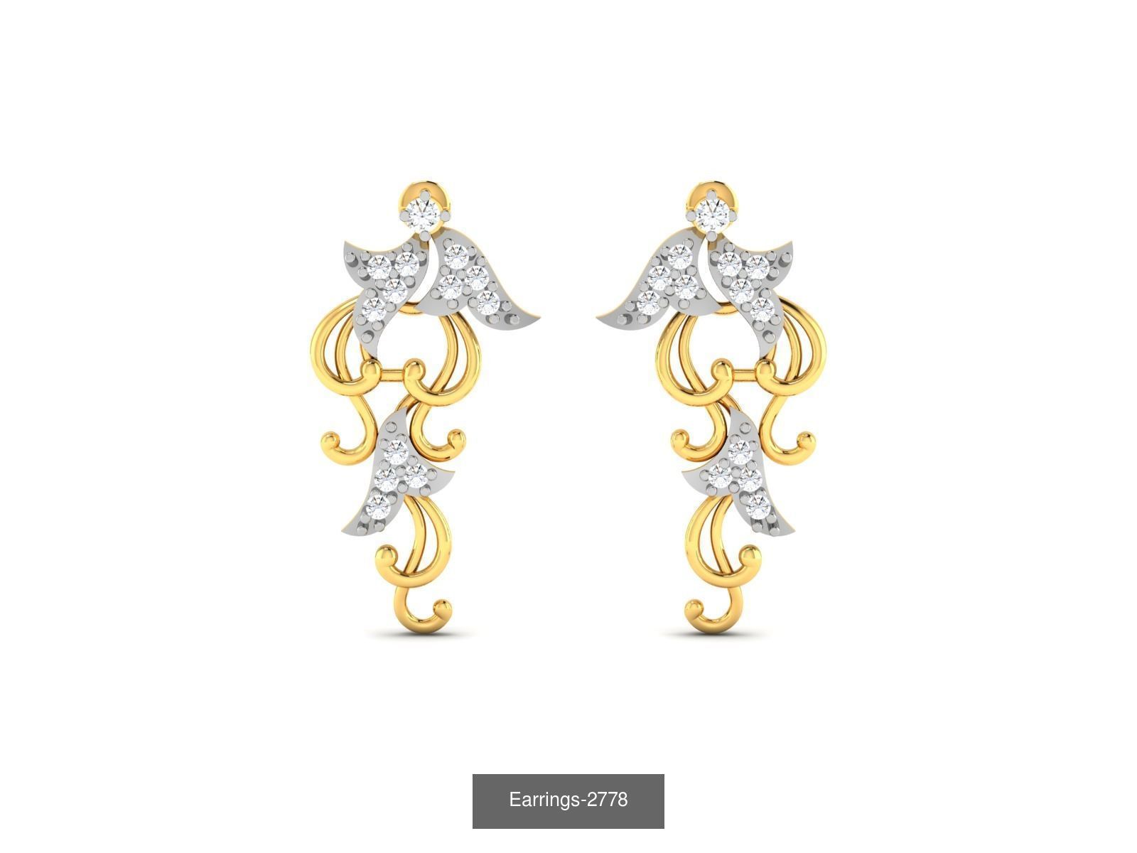 97 LIGHT WT EARRINGS 3D Model Collection_87