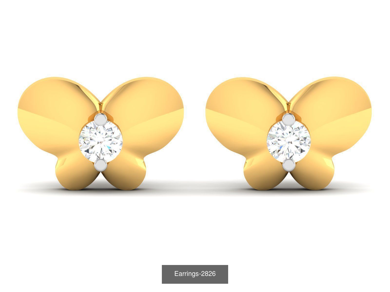 97 LIGHT WT EARRINGS 3D Model Collection_58