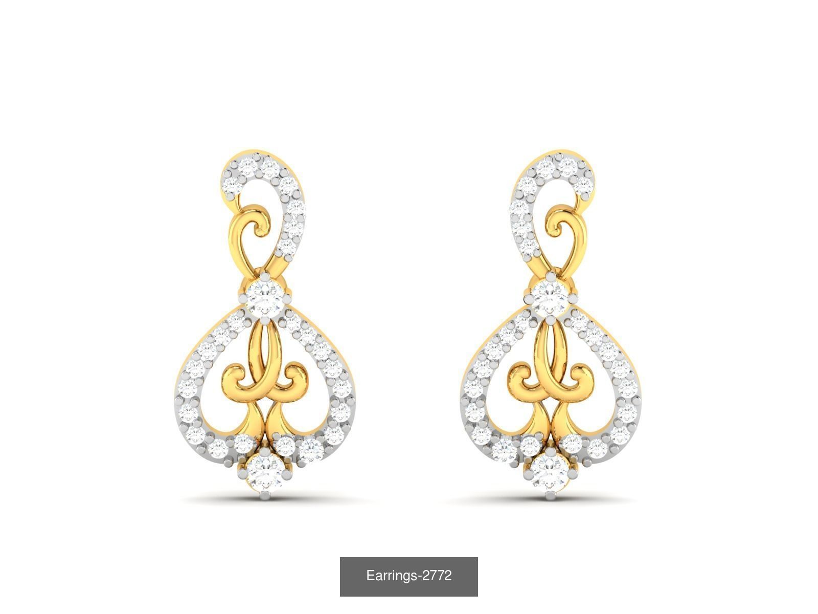 97 LIGHT WT EARRINGS 3D Model Collection_90