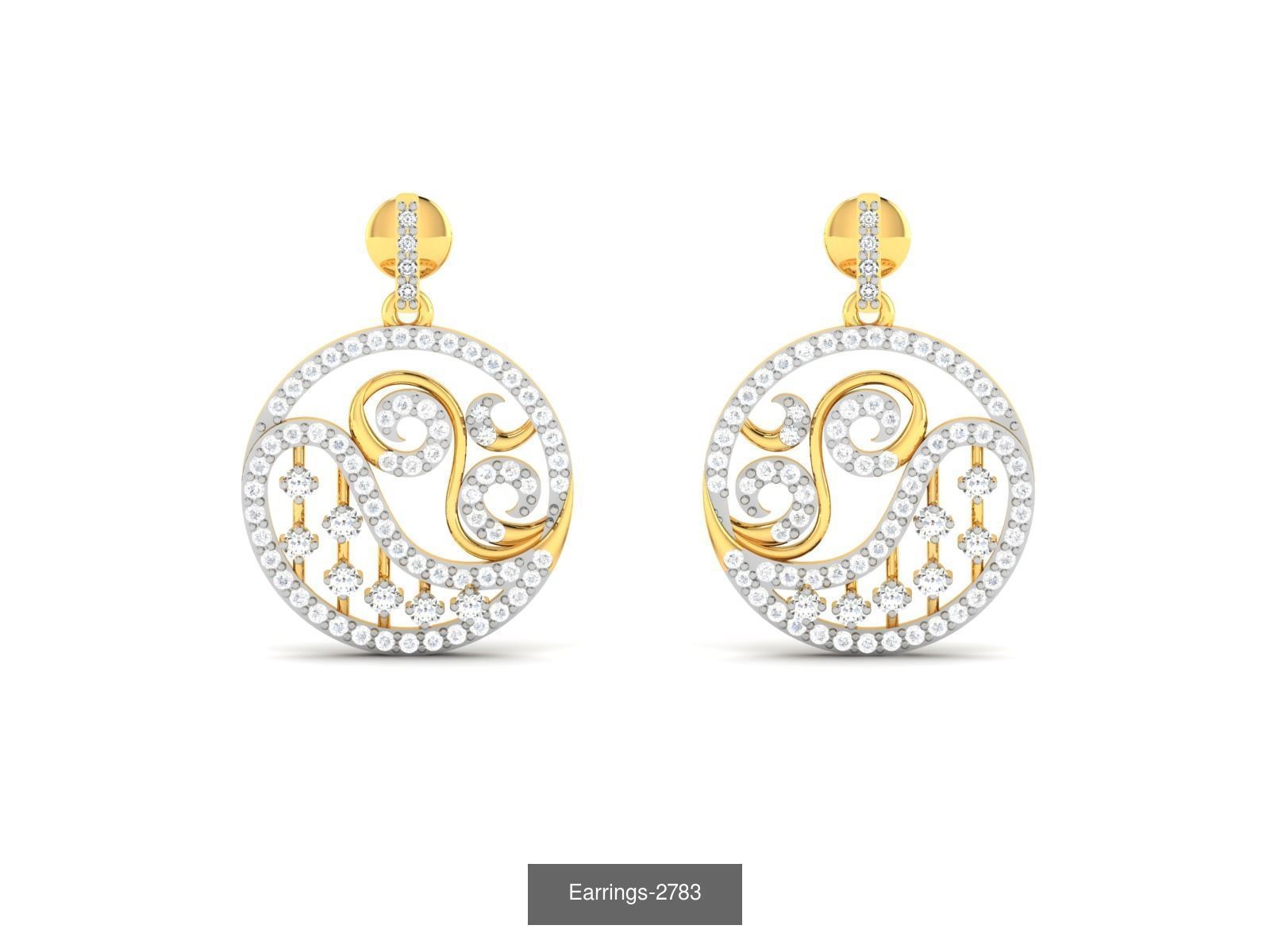 97 LIGHT WT EARRINGS 3D Model Collection_86