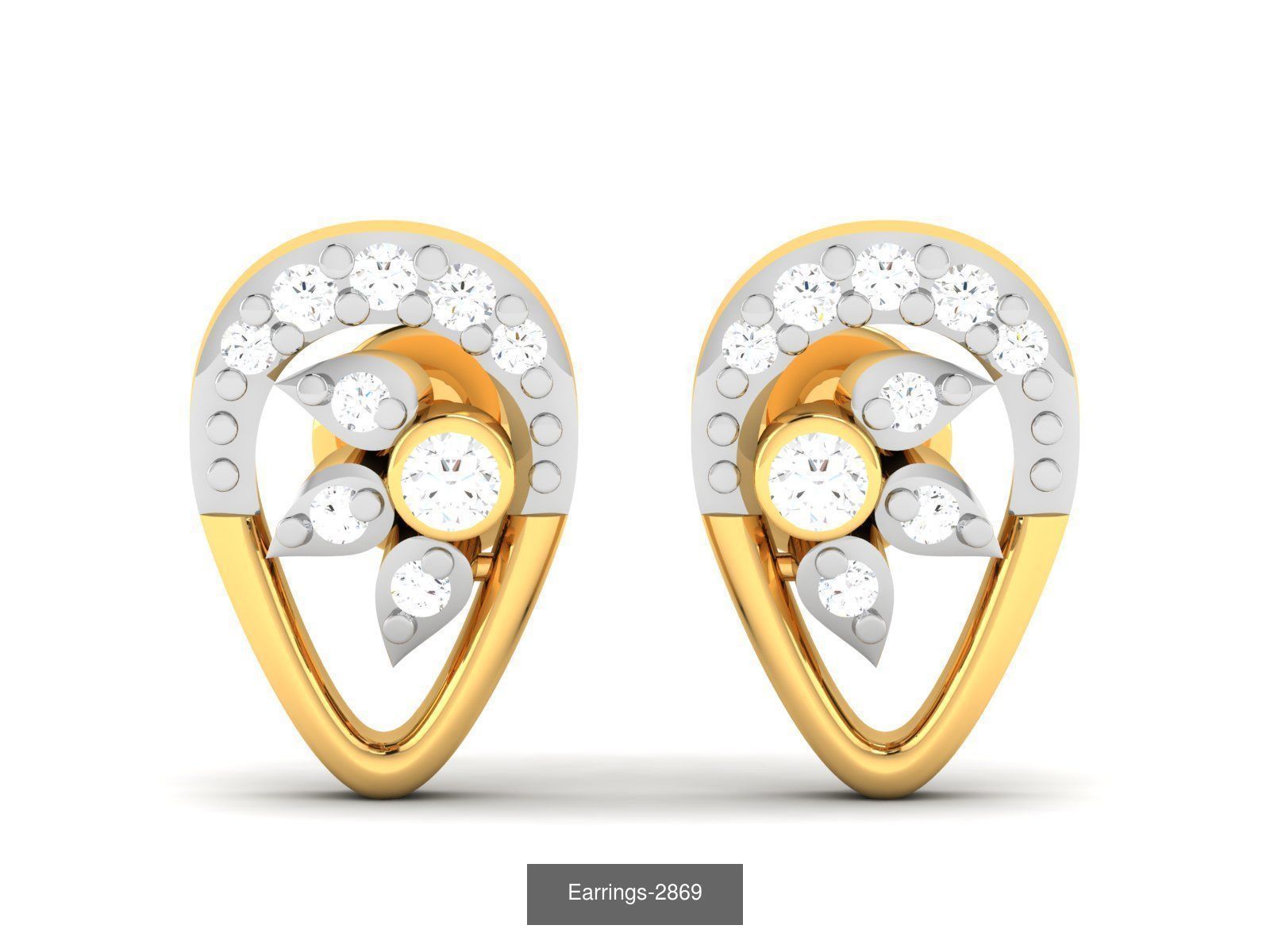 97 LIGHT WT EARRINGS 3D Model Collection_24