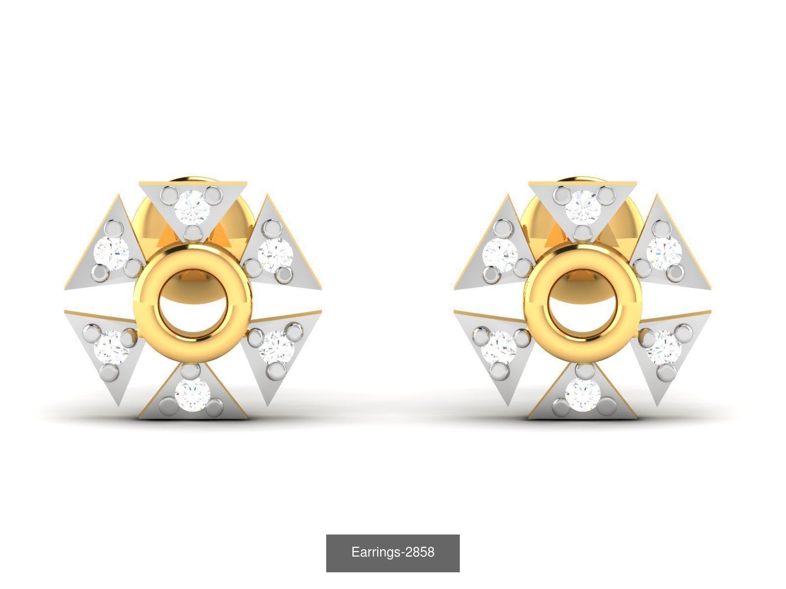 97 LIGHT WT EARRINGS 3D Model Collection_35