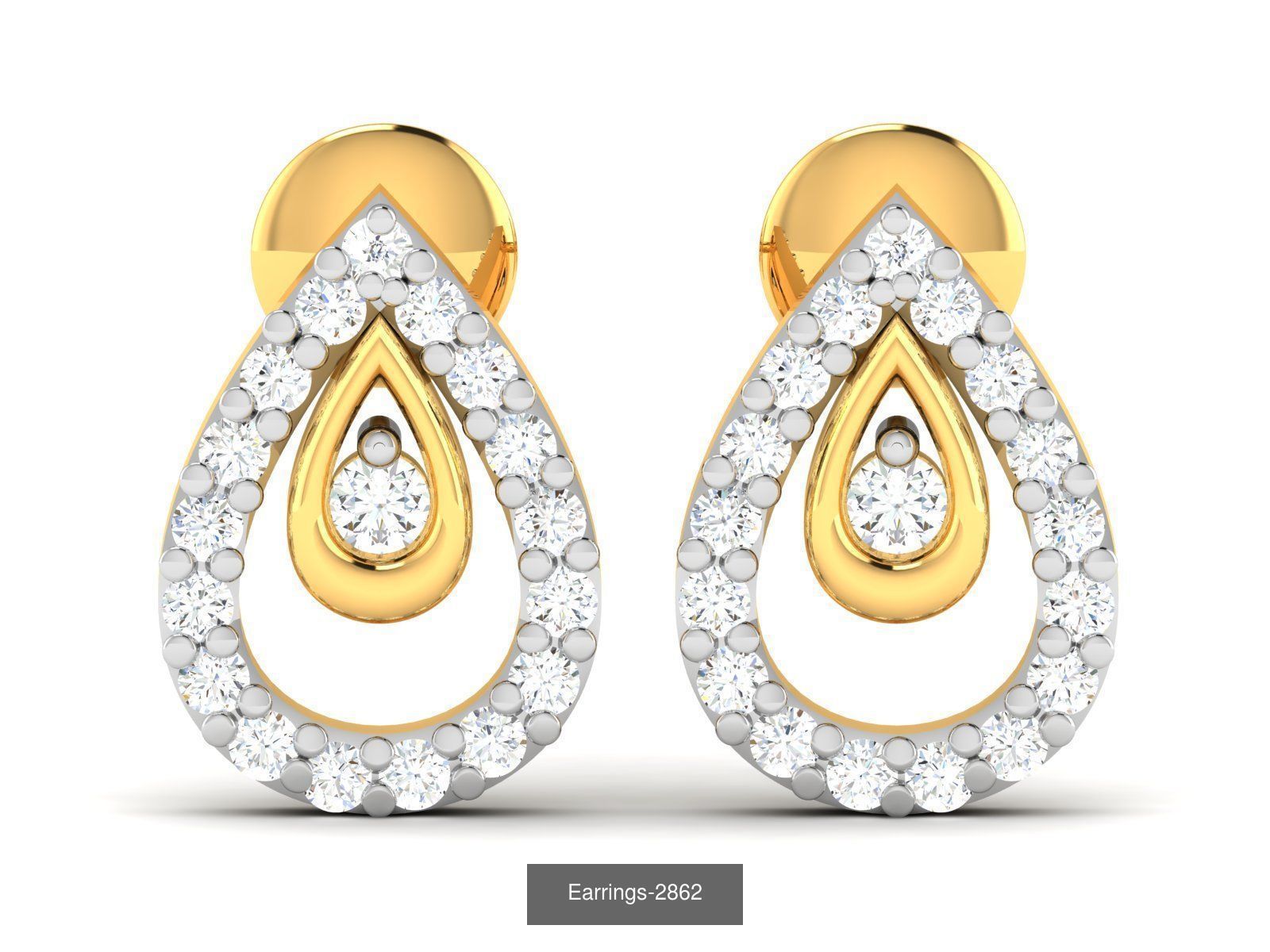 97 LIGHT WT EARRINGS 3D Model Collection_31