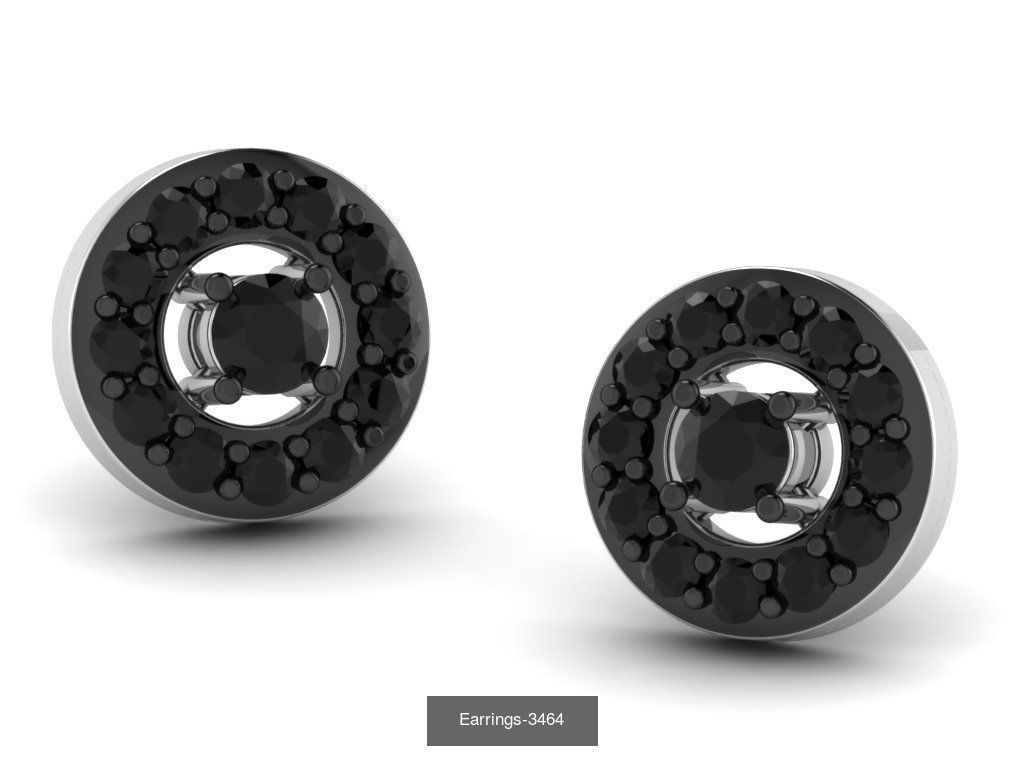 97 LIGHT WT EARRINGS 3D Model Collection_105