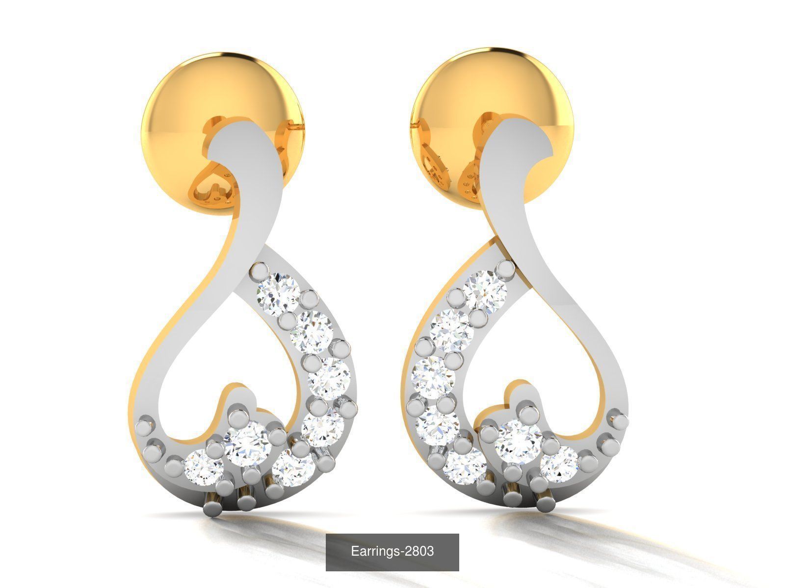 97 LIGHT WT EARRINGS 3D Model Collection_74