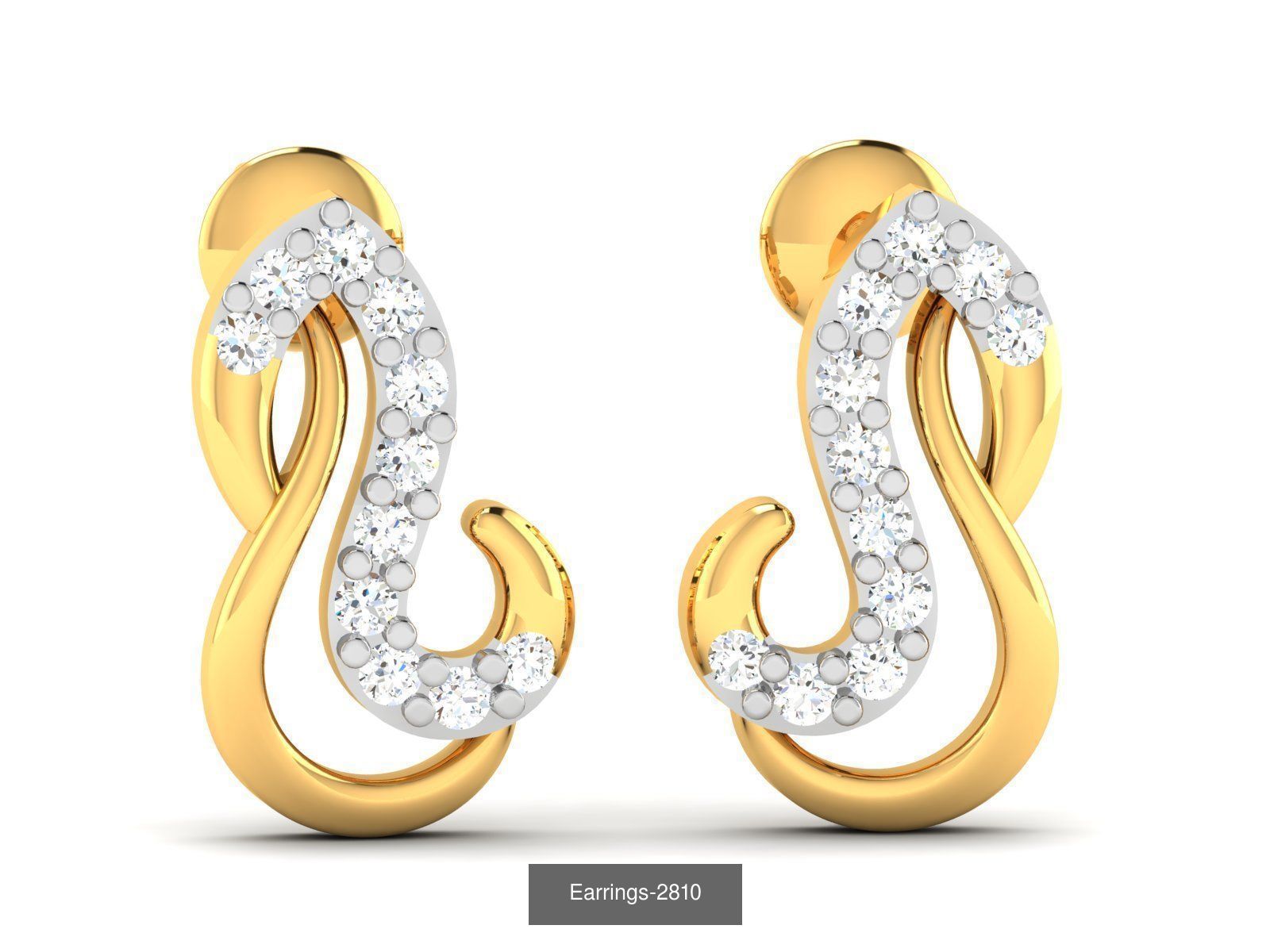 97 LIGHT WT EARRINGS 3D Model Collection_71