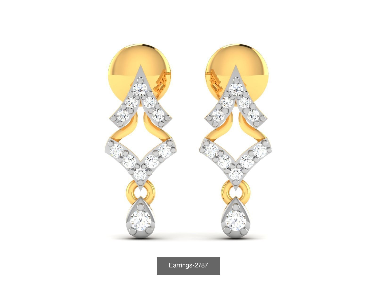 97 LIGHT WT EARRINGS 3D Model Collection_84