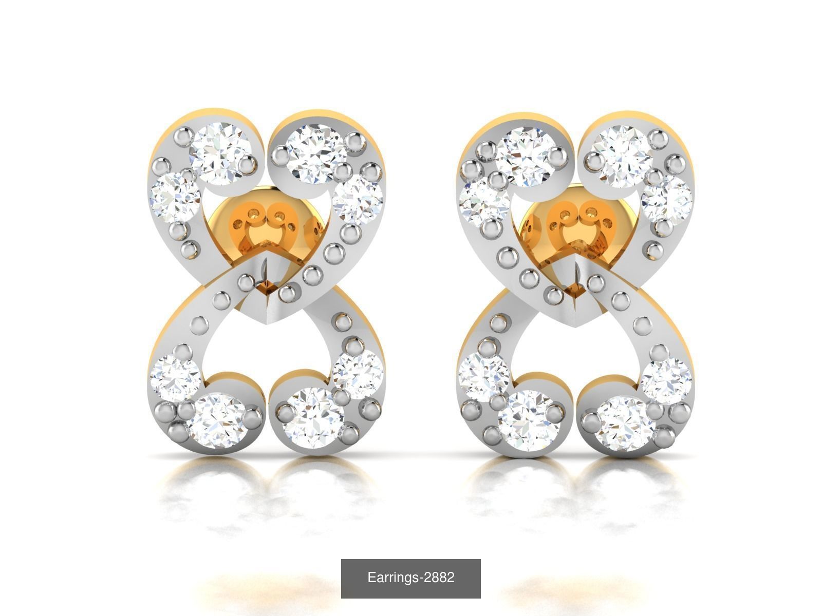 97 LIGHT WT EARRINGS 3D Model Collection_11