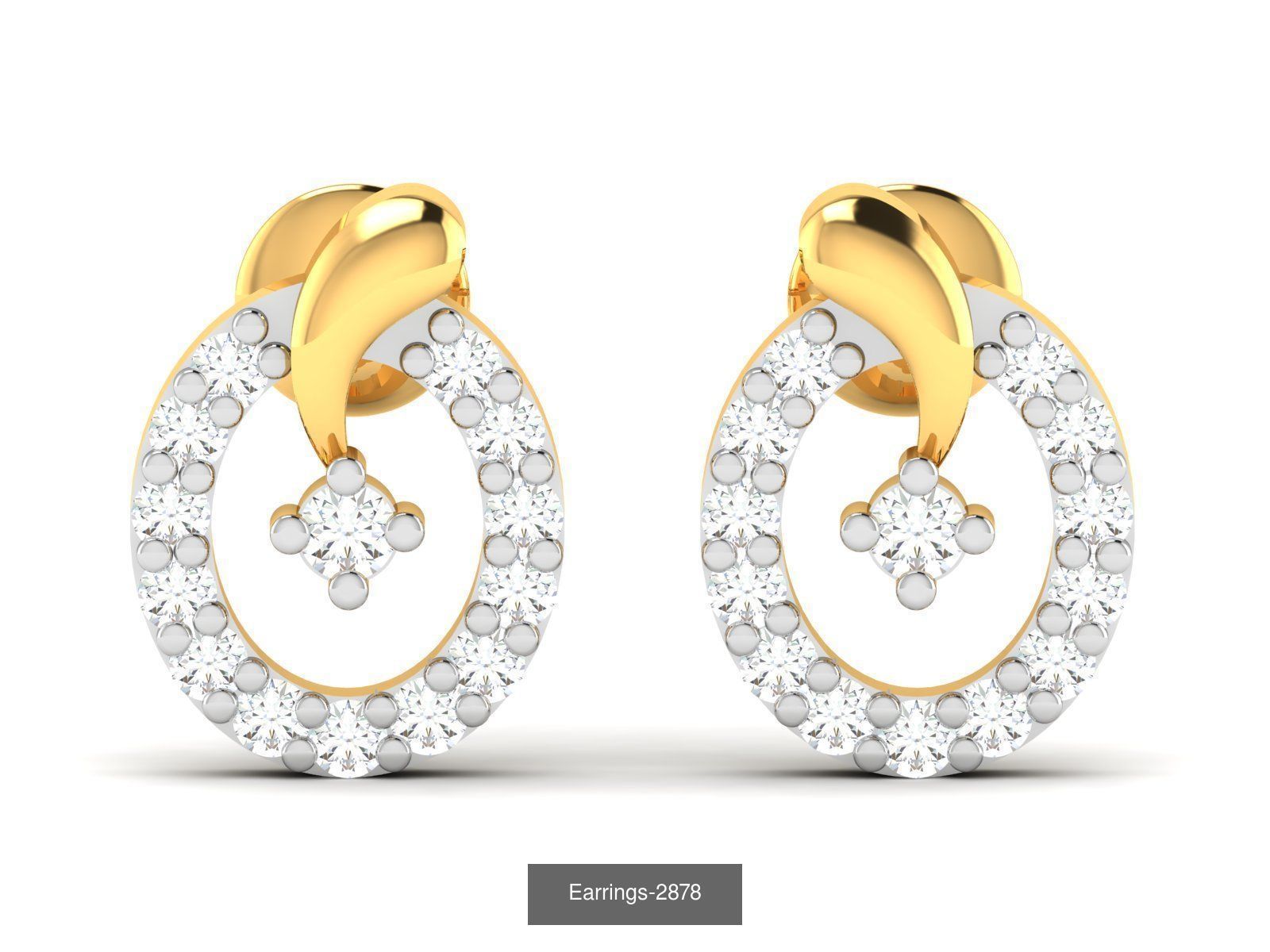 97 LIGHT WT EARRINGS 3D Model Collection_14
