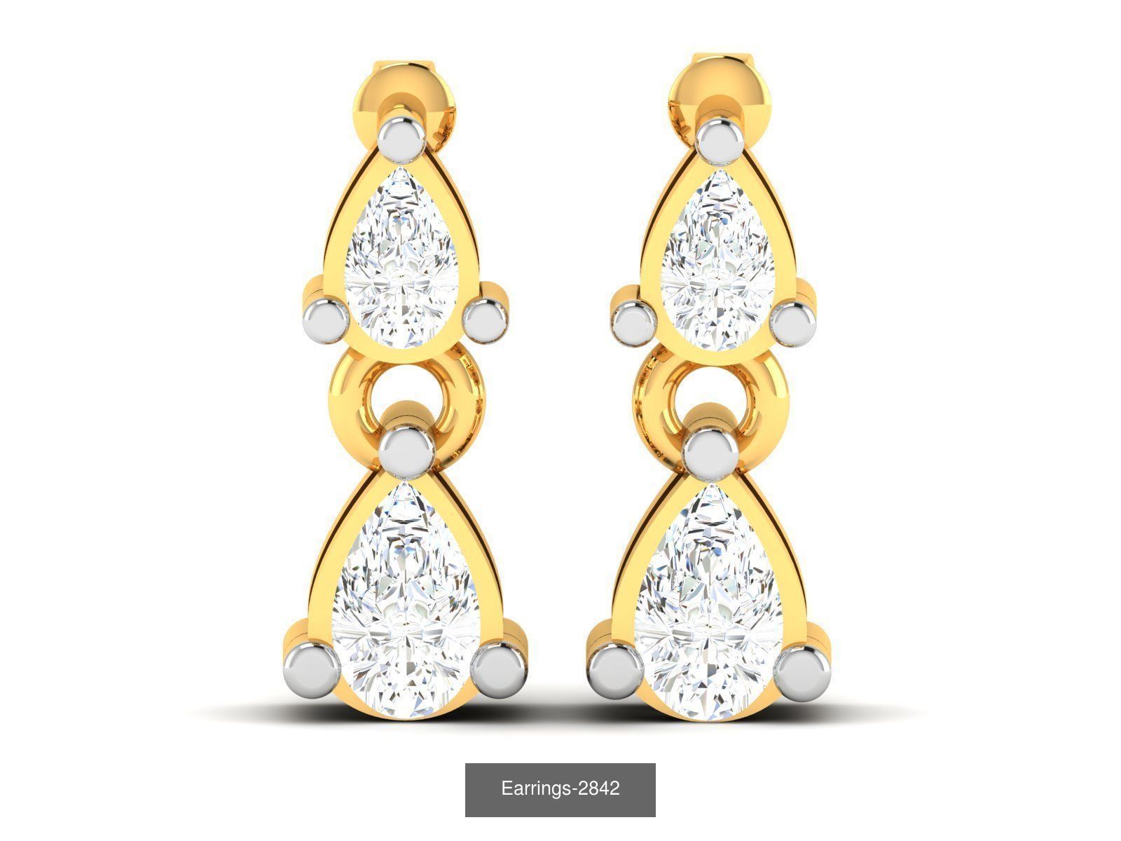 97 LIGHT WT EARRINGS 3D Model Collection_47