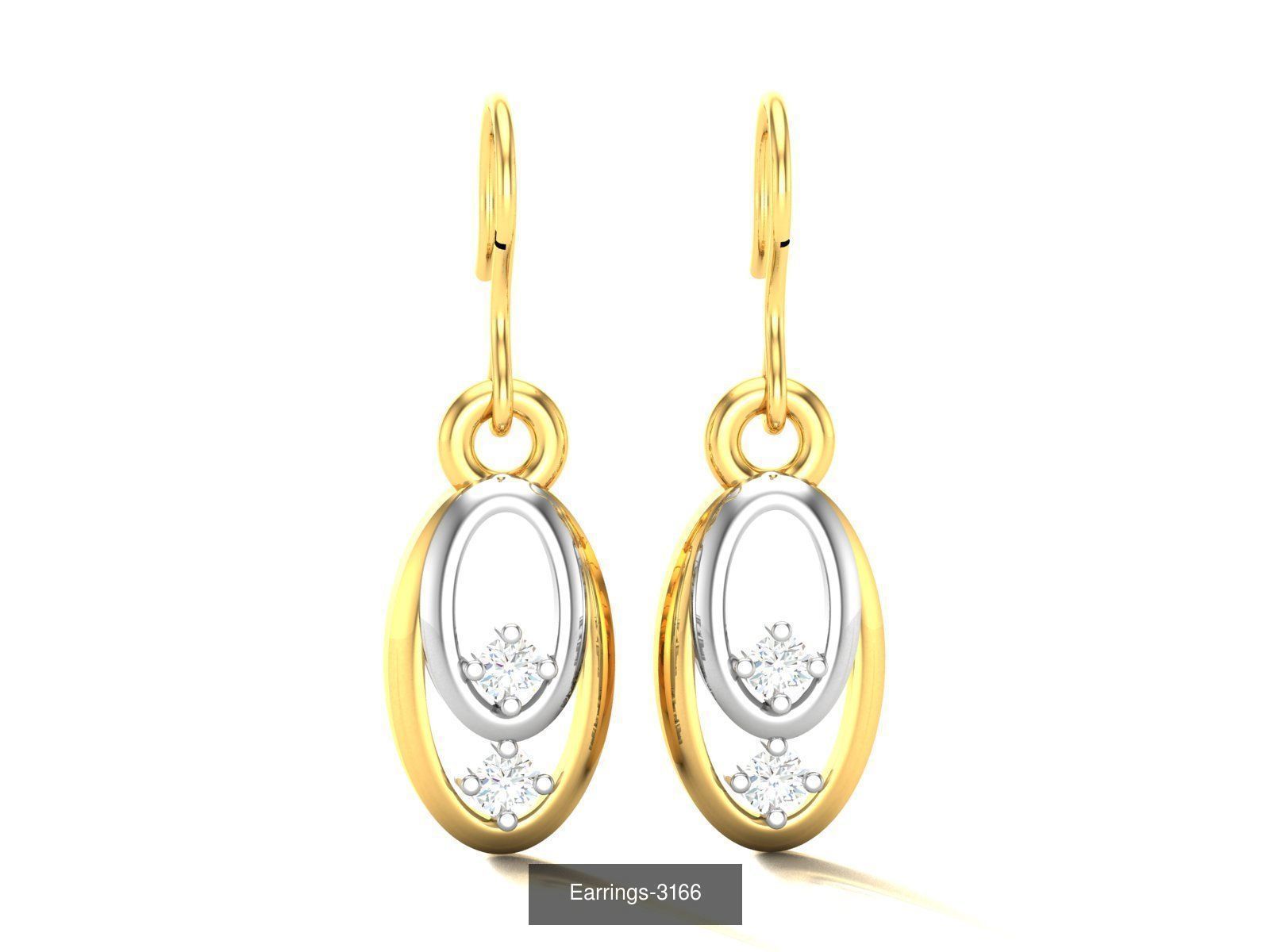 97 LIGHT WT EARRINGS 3D Model Collection_104