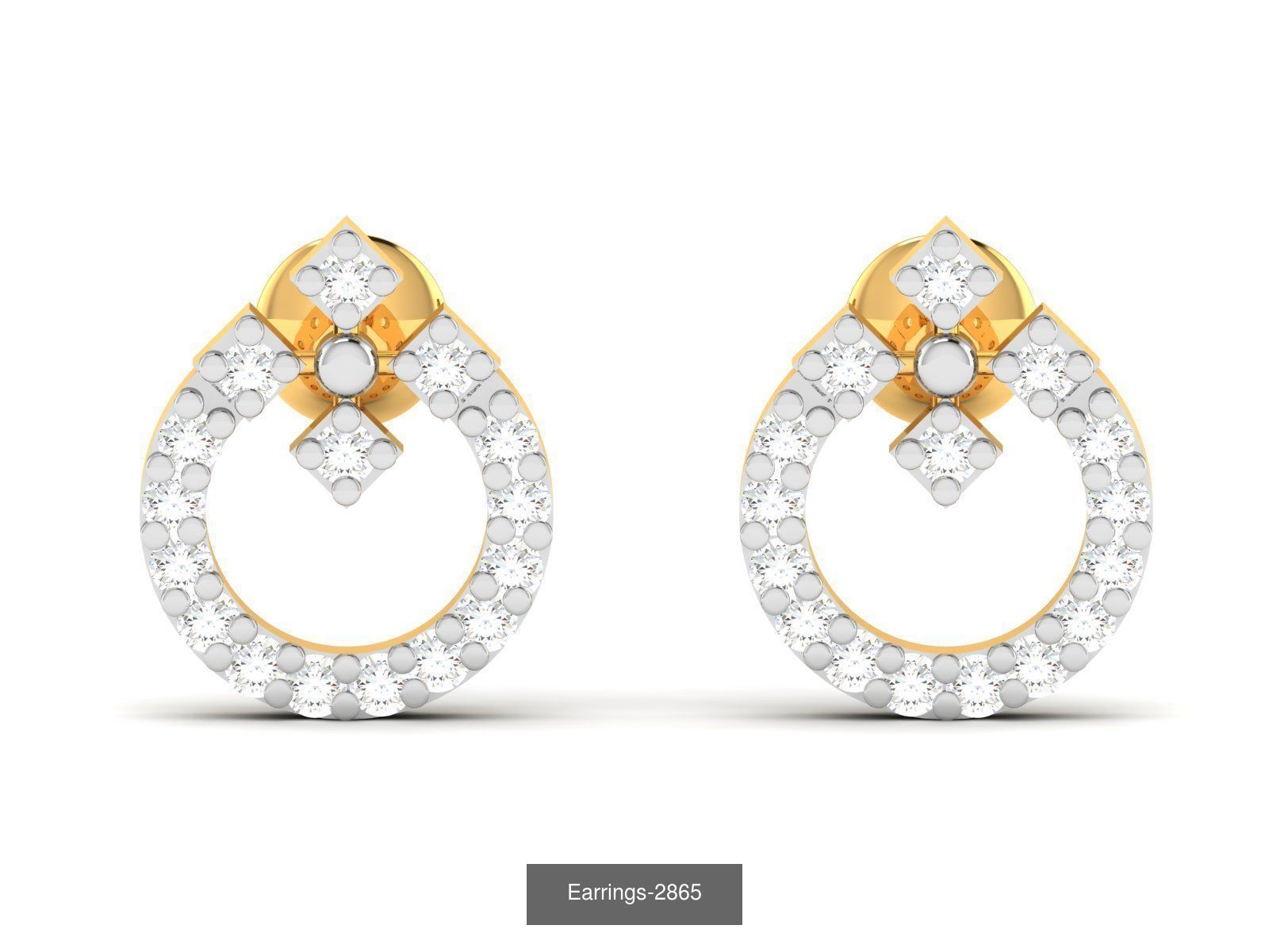 97 LIGHT WT EARRINGS 3D Model Collection_28