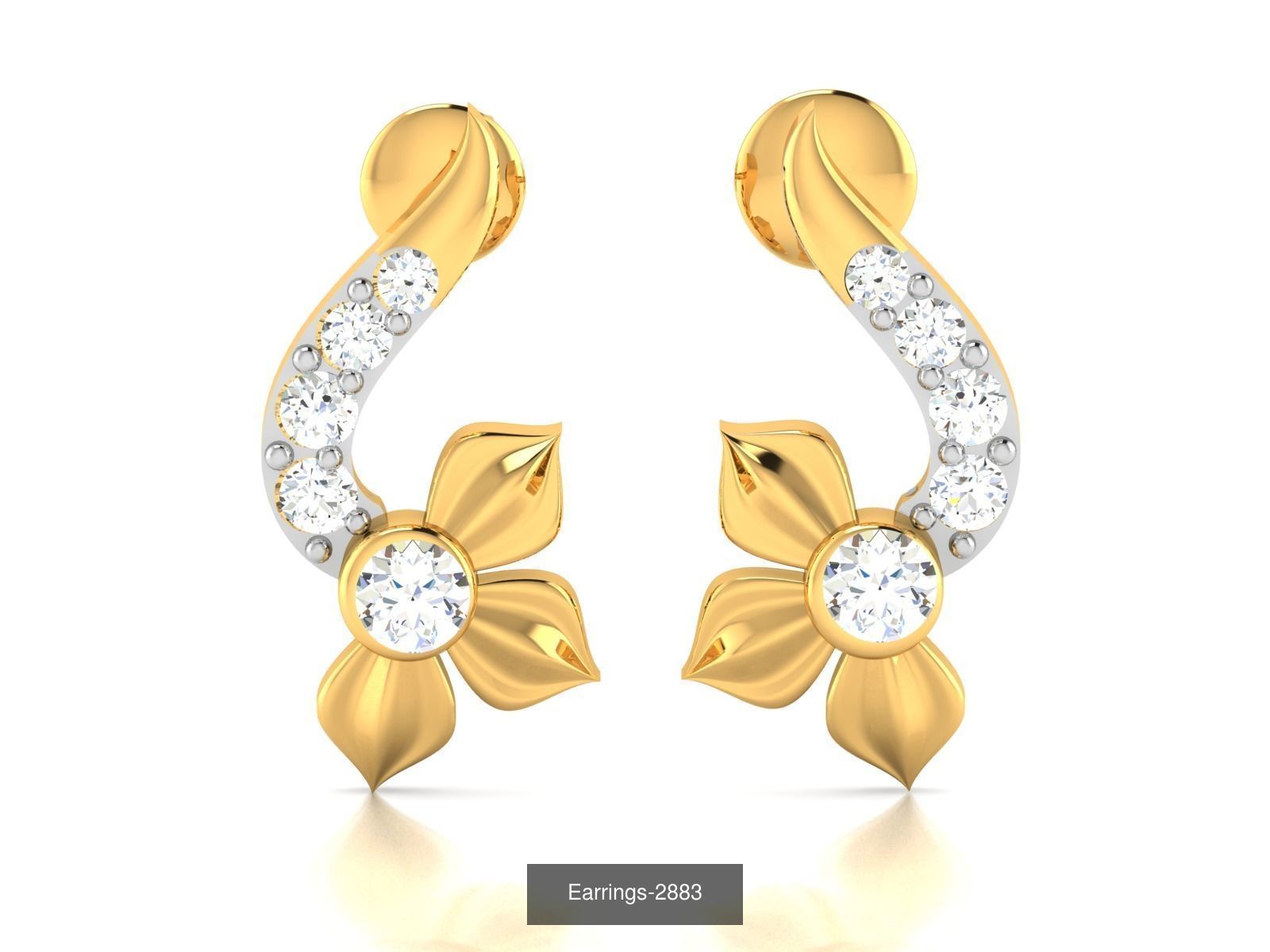 97 LIGHT WT EARRINGS 3D Model Collection_9