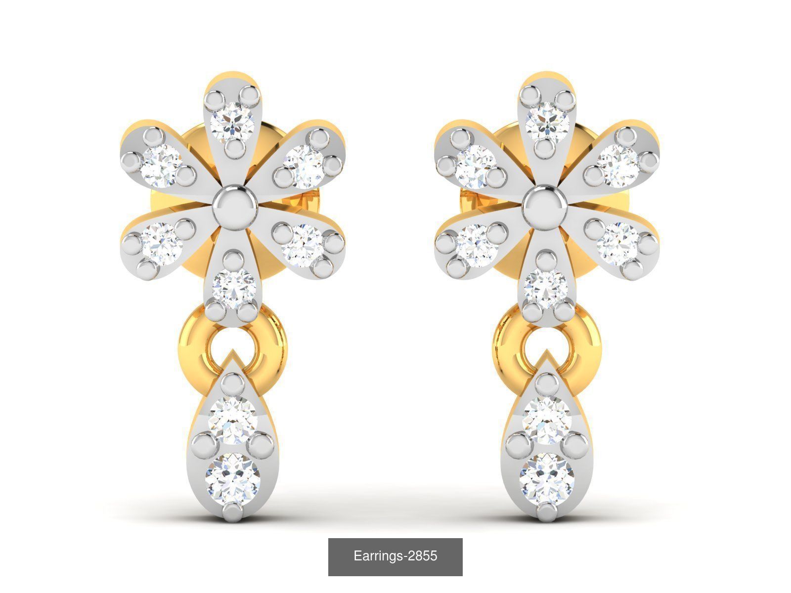 97 LIGHT WT EARRINGS 3D Model Collection_37