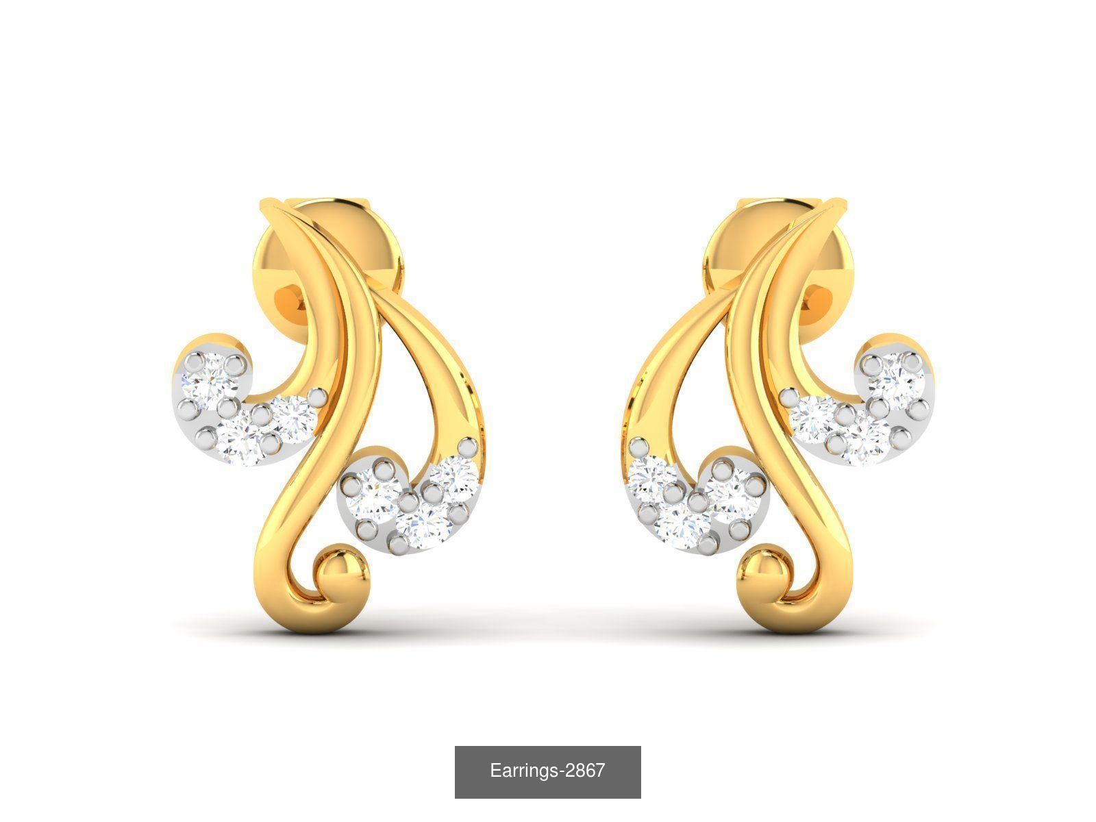 97 LIGHT WT EARRINGS 3D Model Collection_26