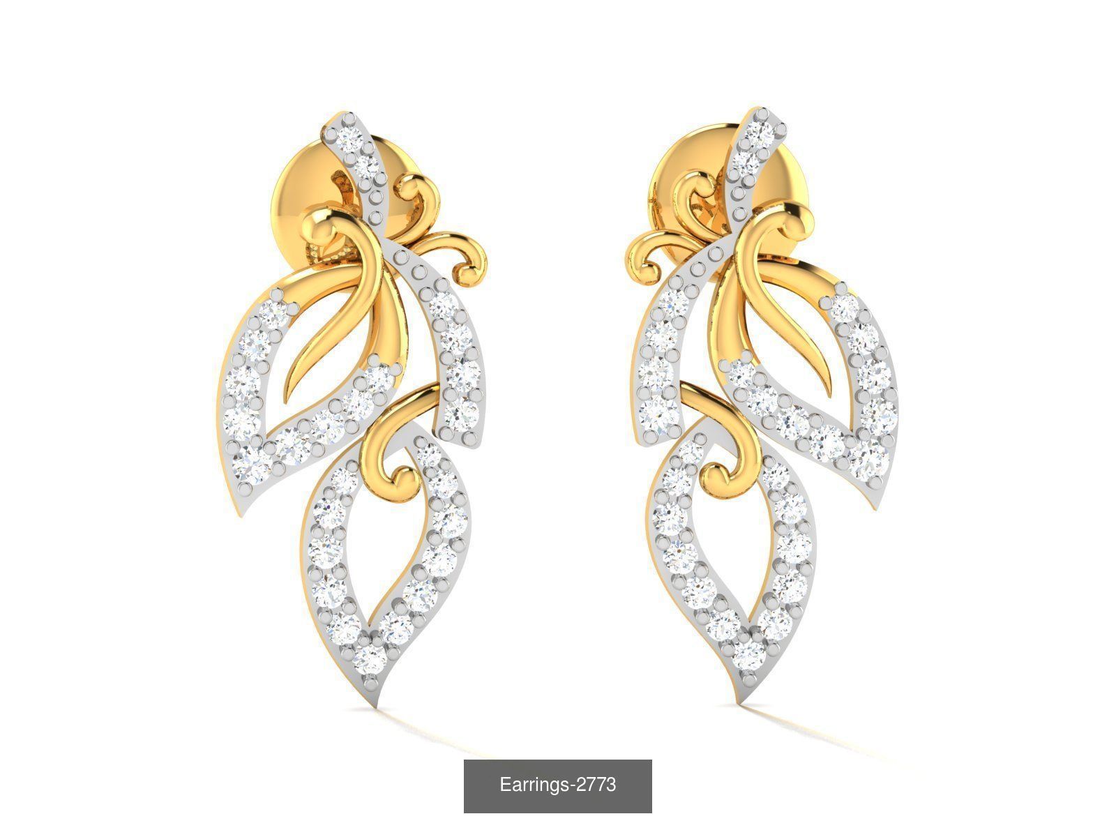 97 LIGHT WT EARRINGS 3D Model Collection_89
