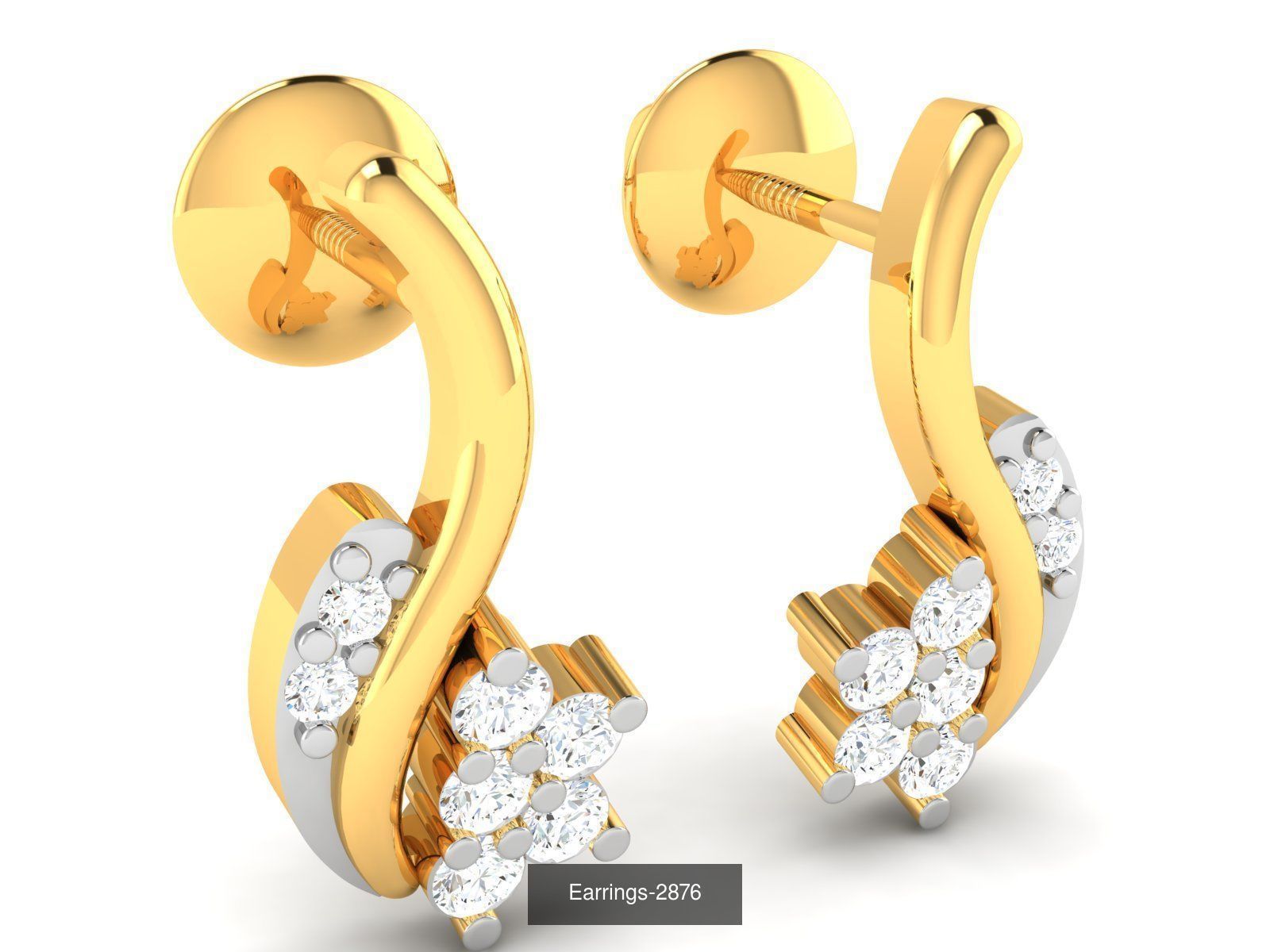 97 LIGHT WT EARRINGS 3D Model Collection_16