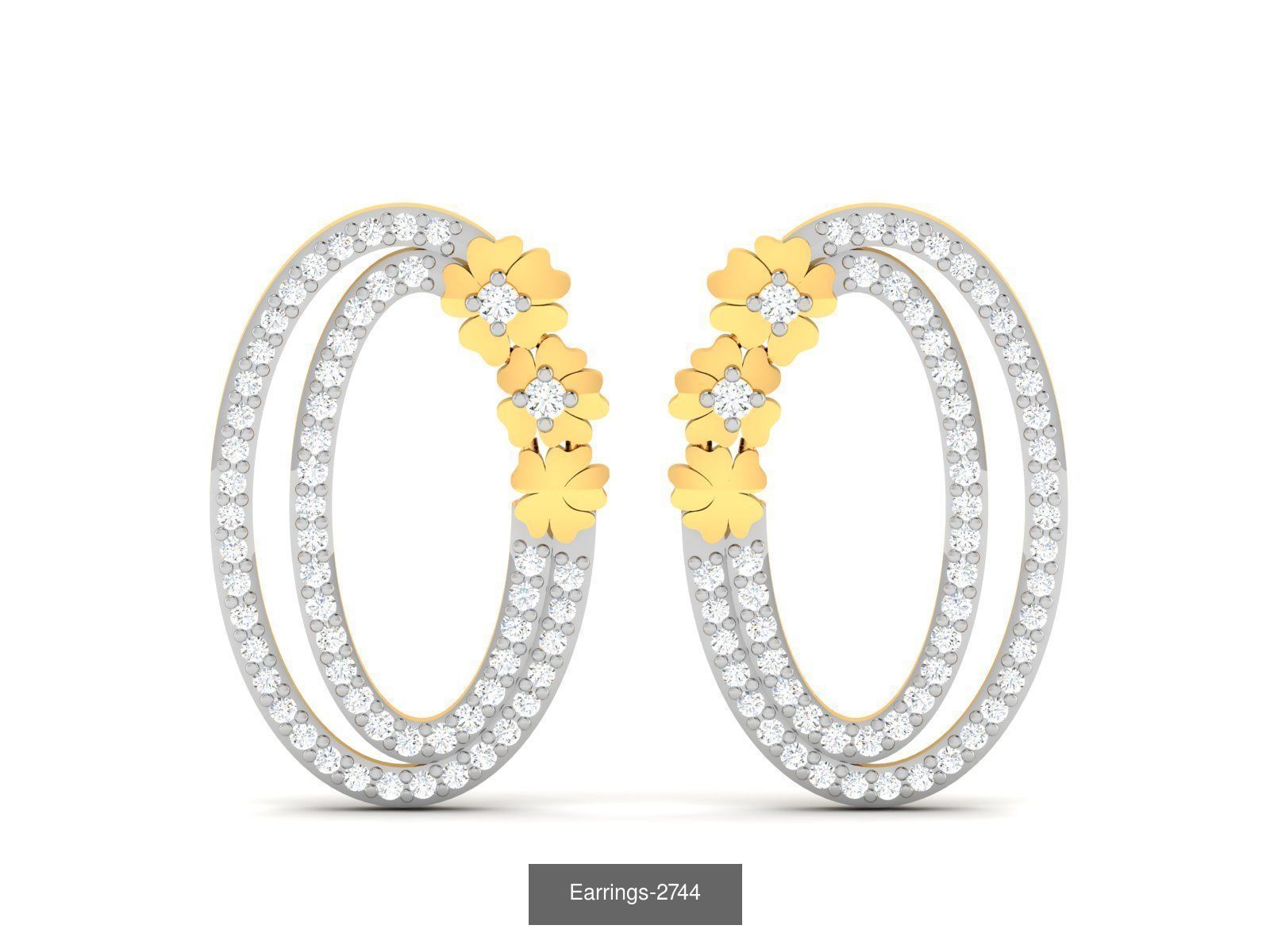 97 LIGHT WT EARRINGS 3D Model Collection_96