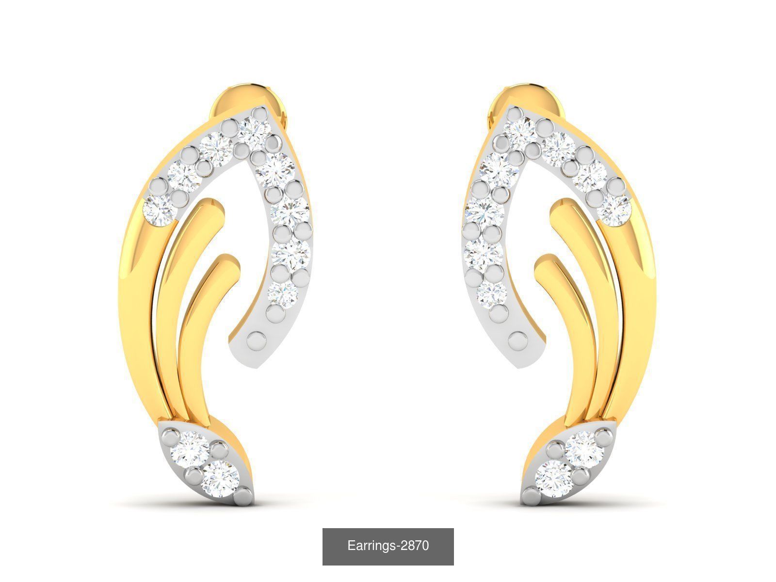 97 LIGHT WT EARRINGS 3D Model Collection_23