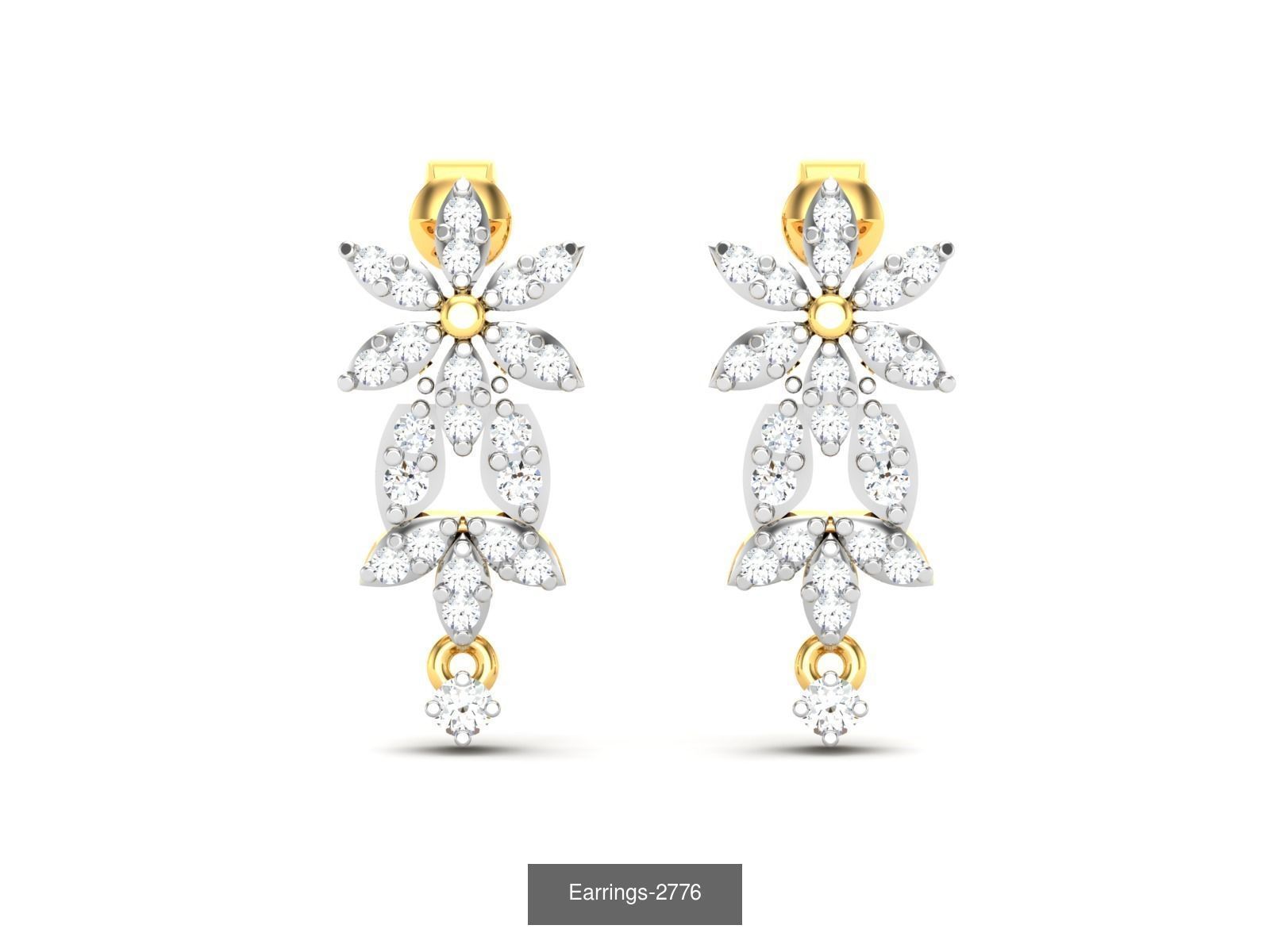 97 LIGHT WT EARRINGS 3D Model Collection_88