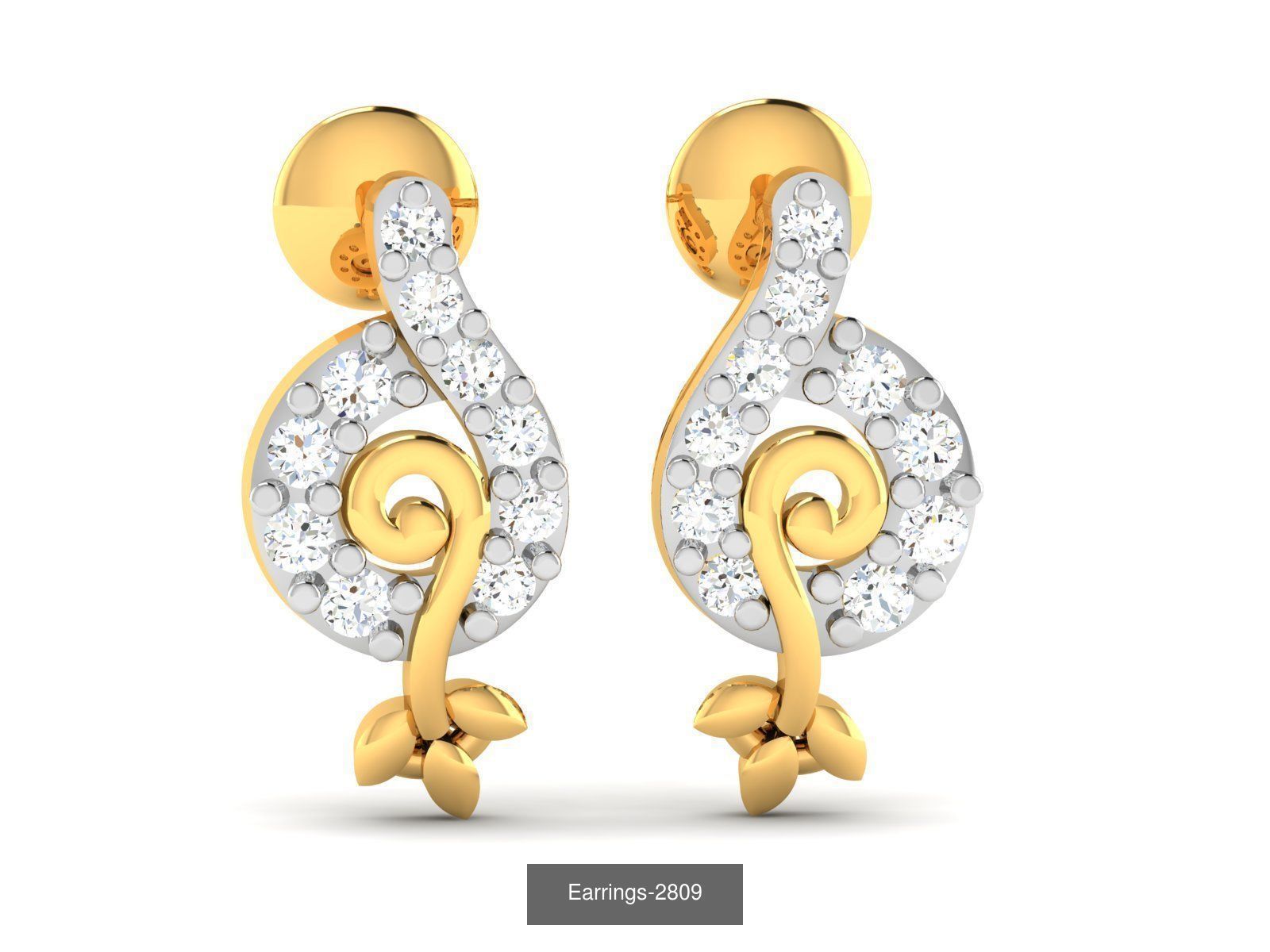 97 LIGHT WT EARRINGS 3D Model Collection_72