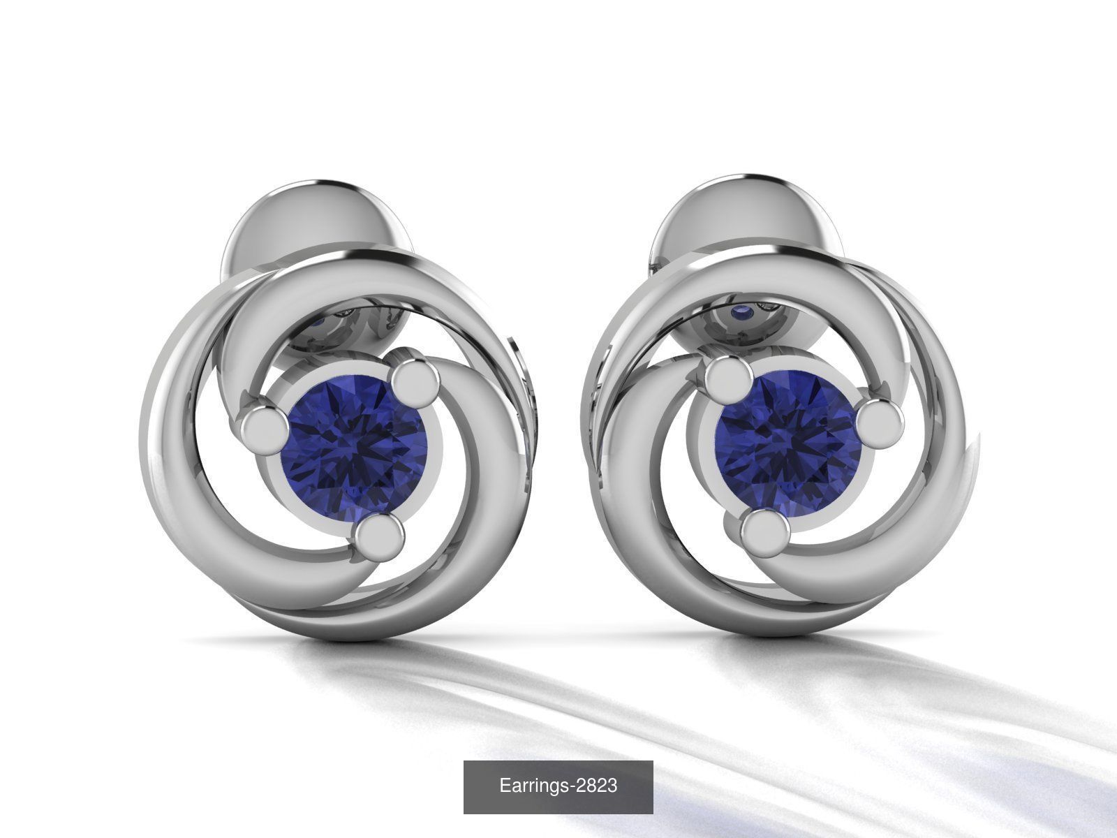 97 LIGHT WT EARRINGS 3D Model Collection_61