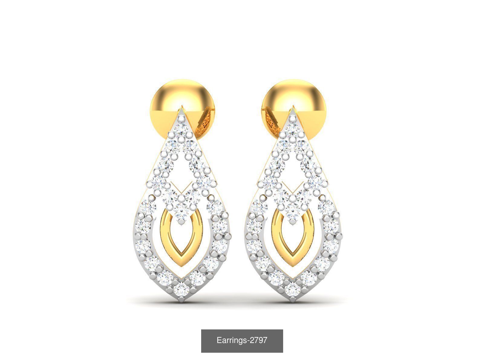 97 LIGHT WT EARRINGS 3D Model Collection_78