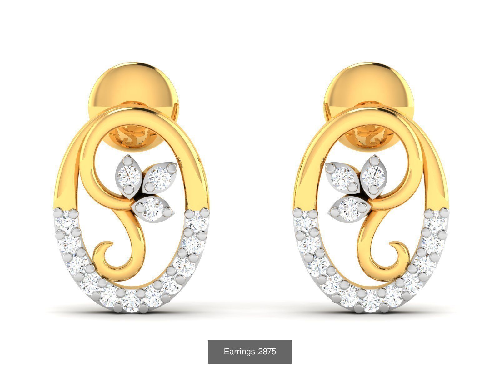 97 LIGHT WT EARRINGS 3D Model Collection_17