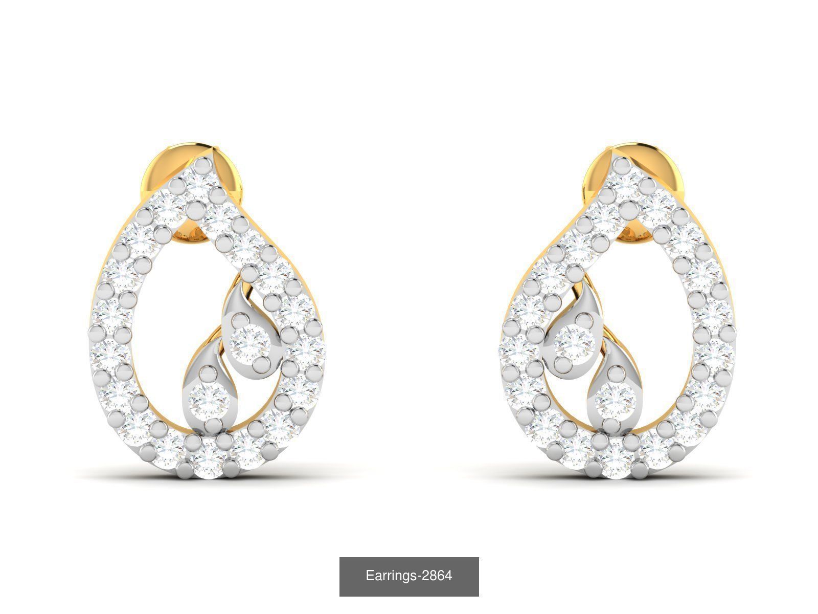 97 LIGHT WT EARRINGS 3D Model Collection_29