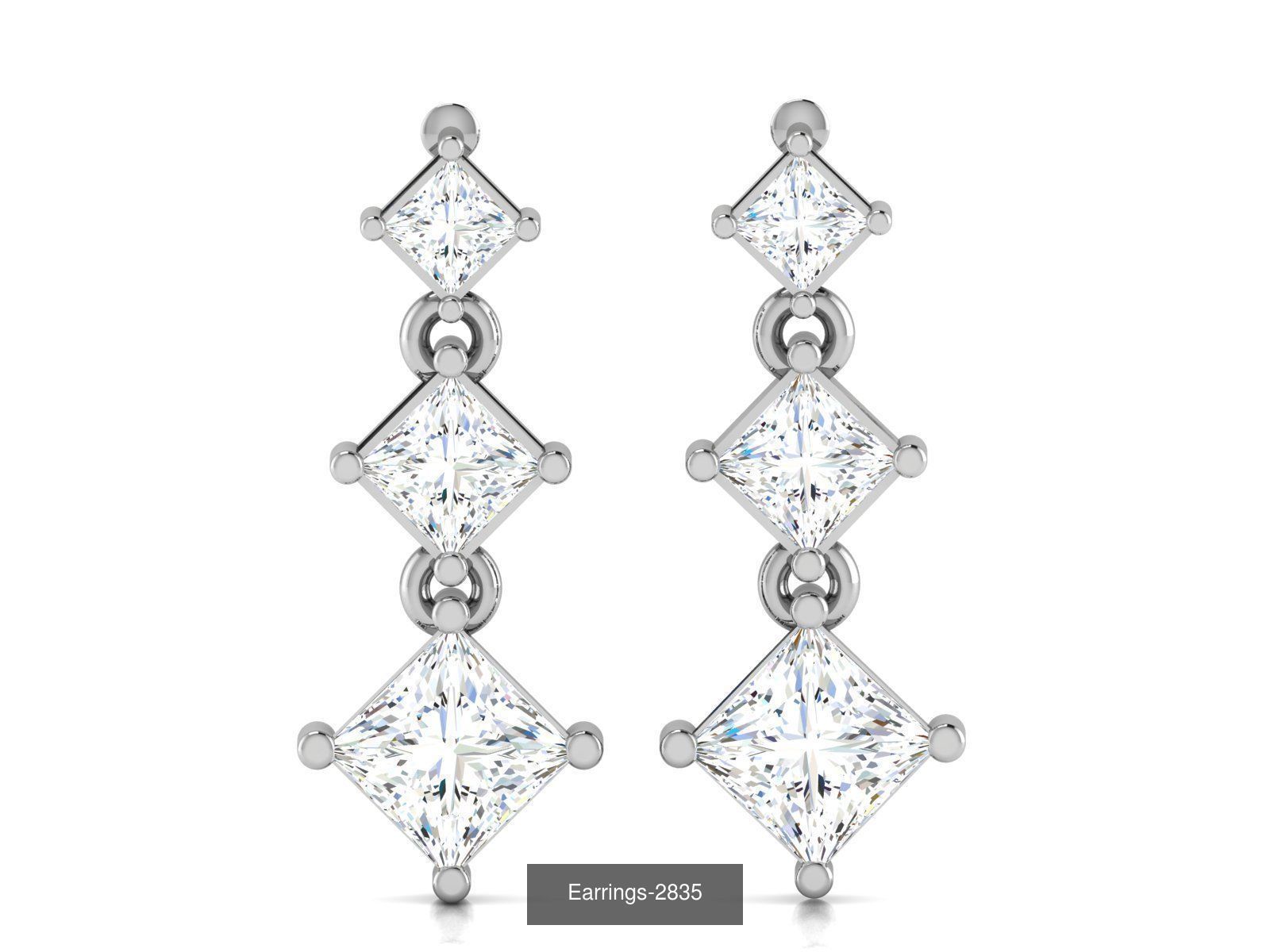 97 LIGHT WT EARRINGS 3D Model Collection_53