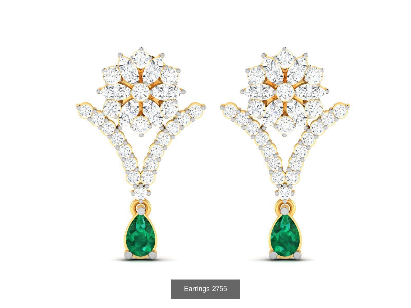 97 LIGHT WT EARRINGS 3D Model Collection_94