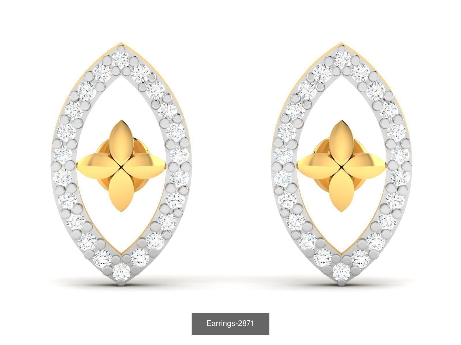 97 LIGHT WT EARRINGS 3D Model Collection_22