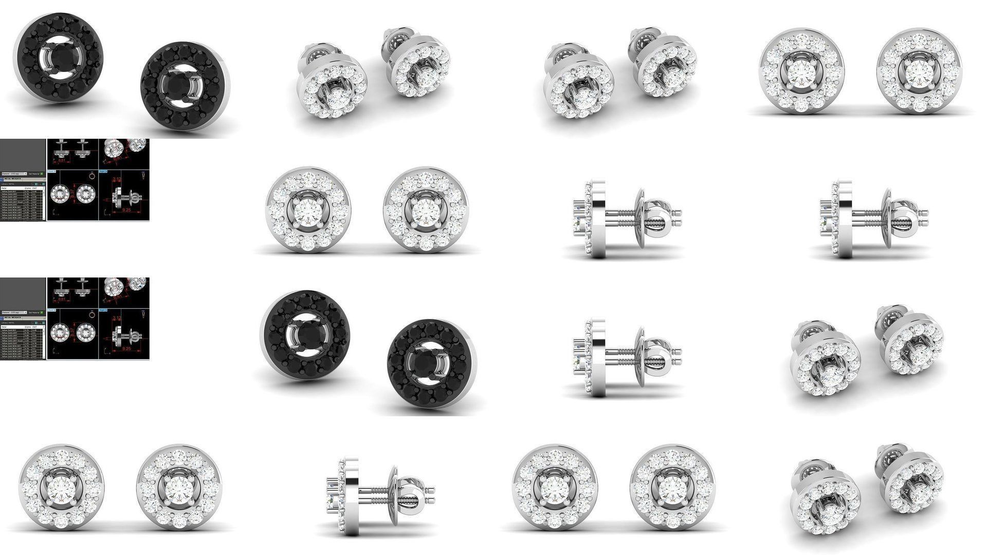 97 LIGHT WT EARRINGS 3D Model Collection_5