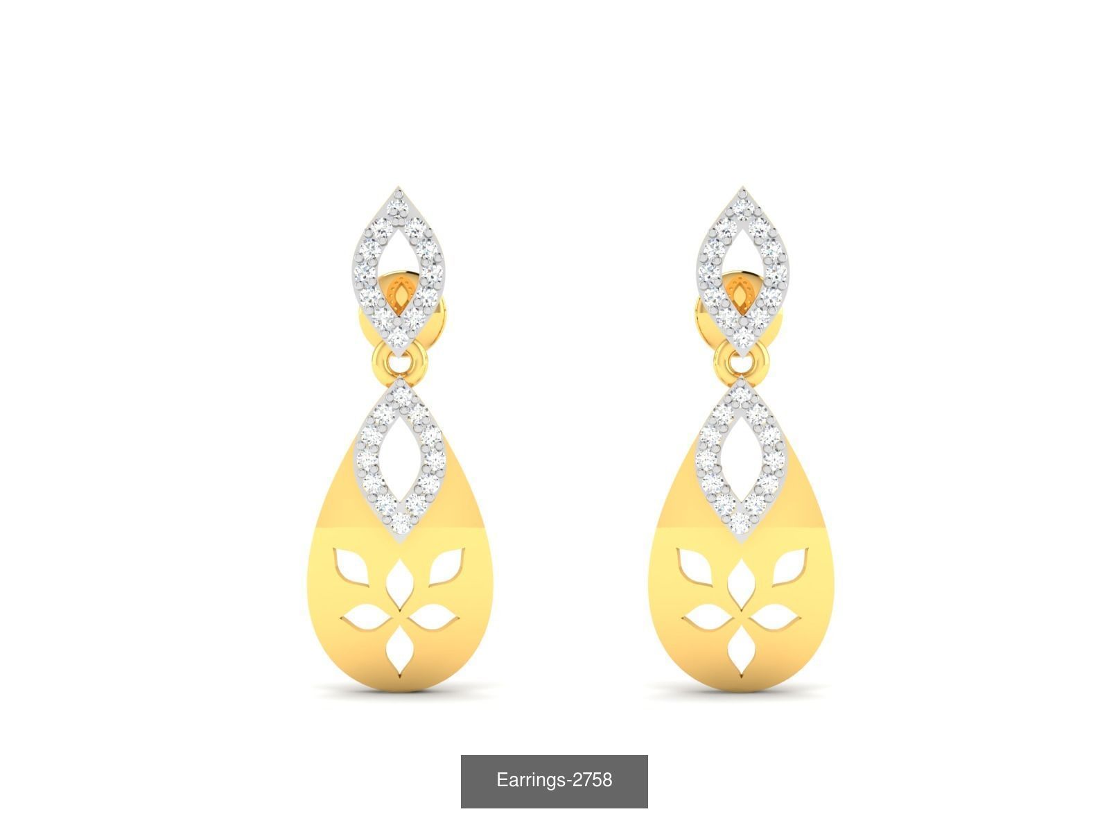 97 LIGHT WT EARRINGS 3D Model Collection_91