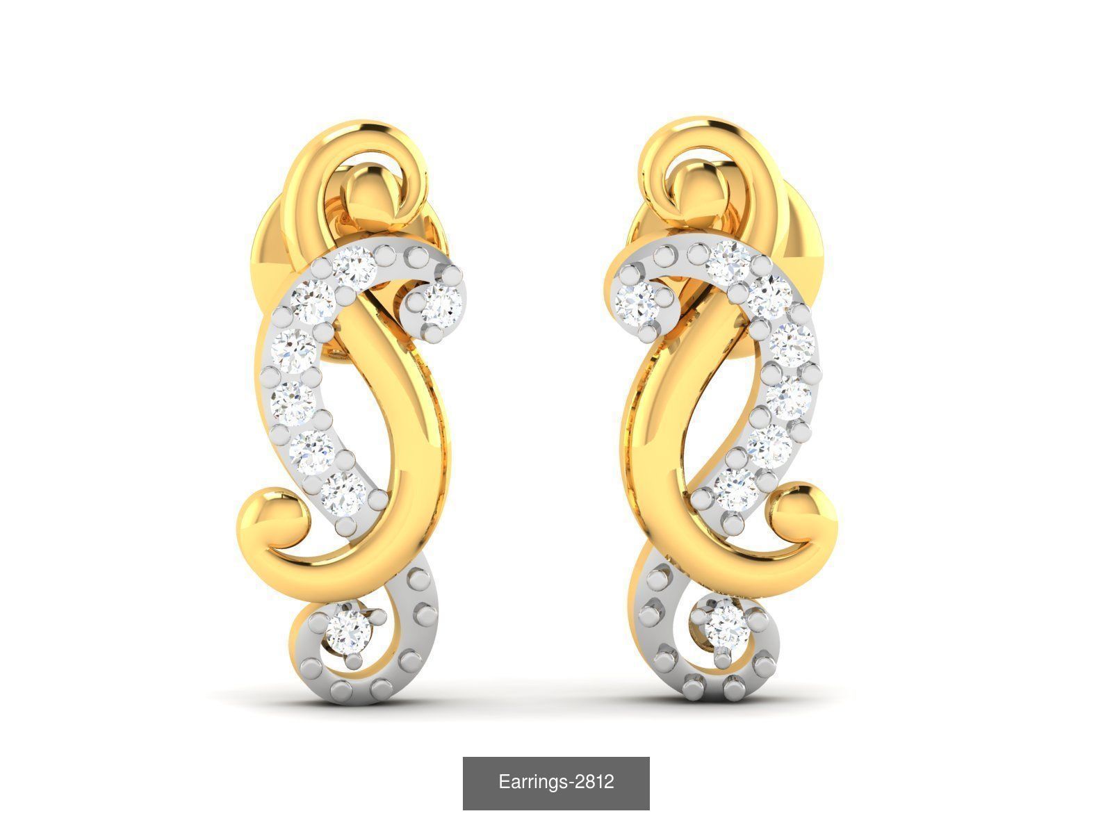 97 LIGHT WT EARRINGS 3D Model Collection_69