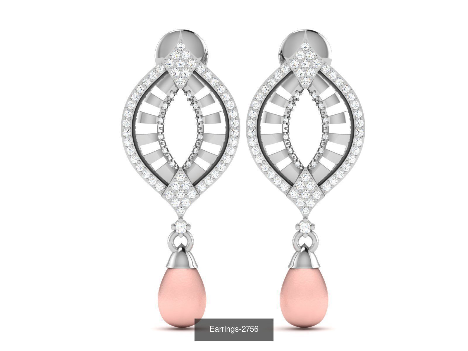 97 LIGHT WT EARRINGS 3D Model Collection_93