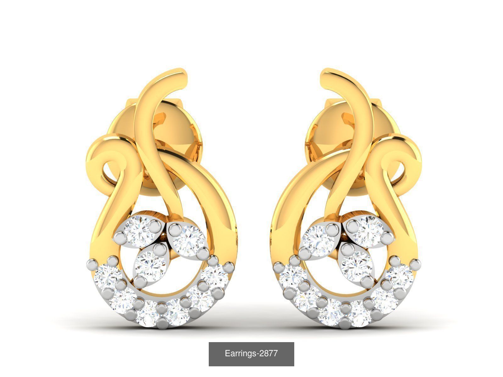 97 LIGHT WT EARRINGS 3D Model Collection_15