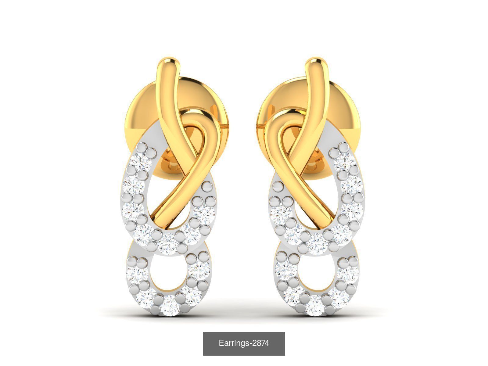 97 LIGHT WT EARRINGS 3D Model Collection_18