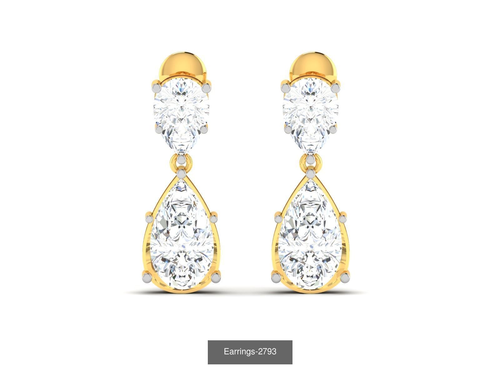 97 LIGHT WT EARRINGS 3D Model Collection_80