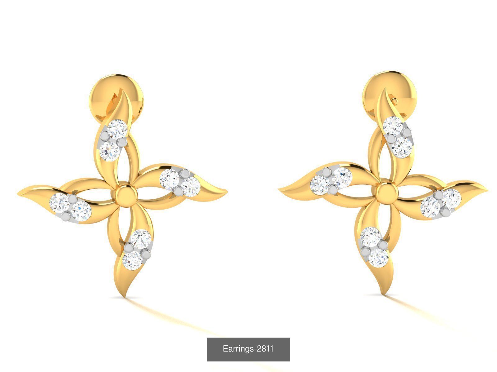 97 LIGHT WT EARRINGS 3D Model Collection_70