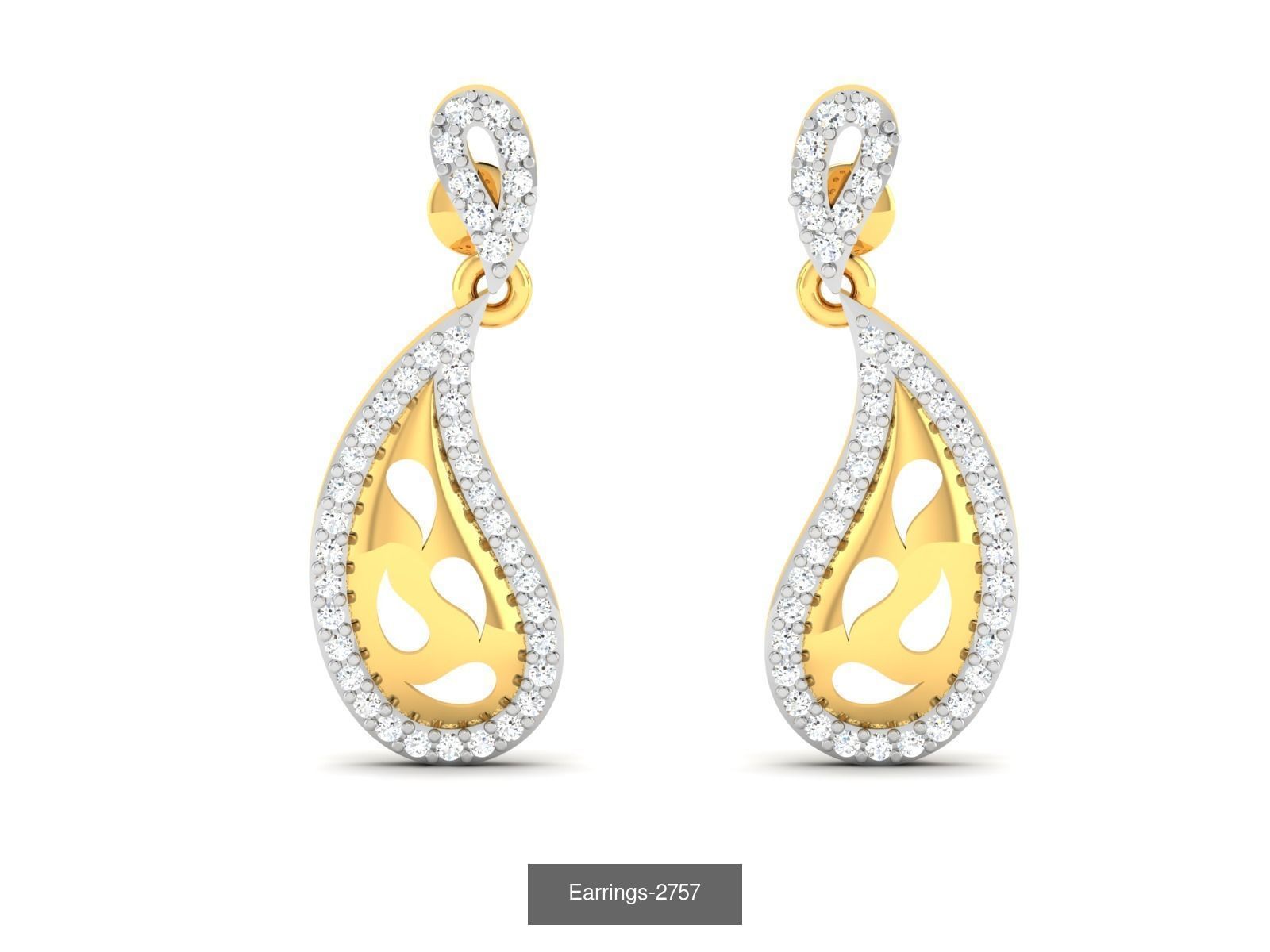 97 LIGHT WT EARRINGS 3D Model Collection_92